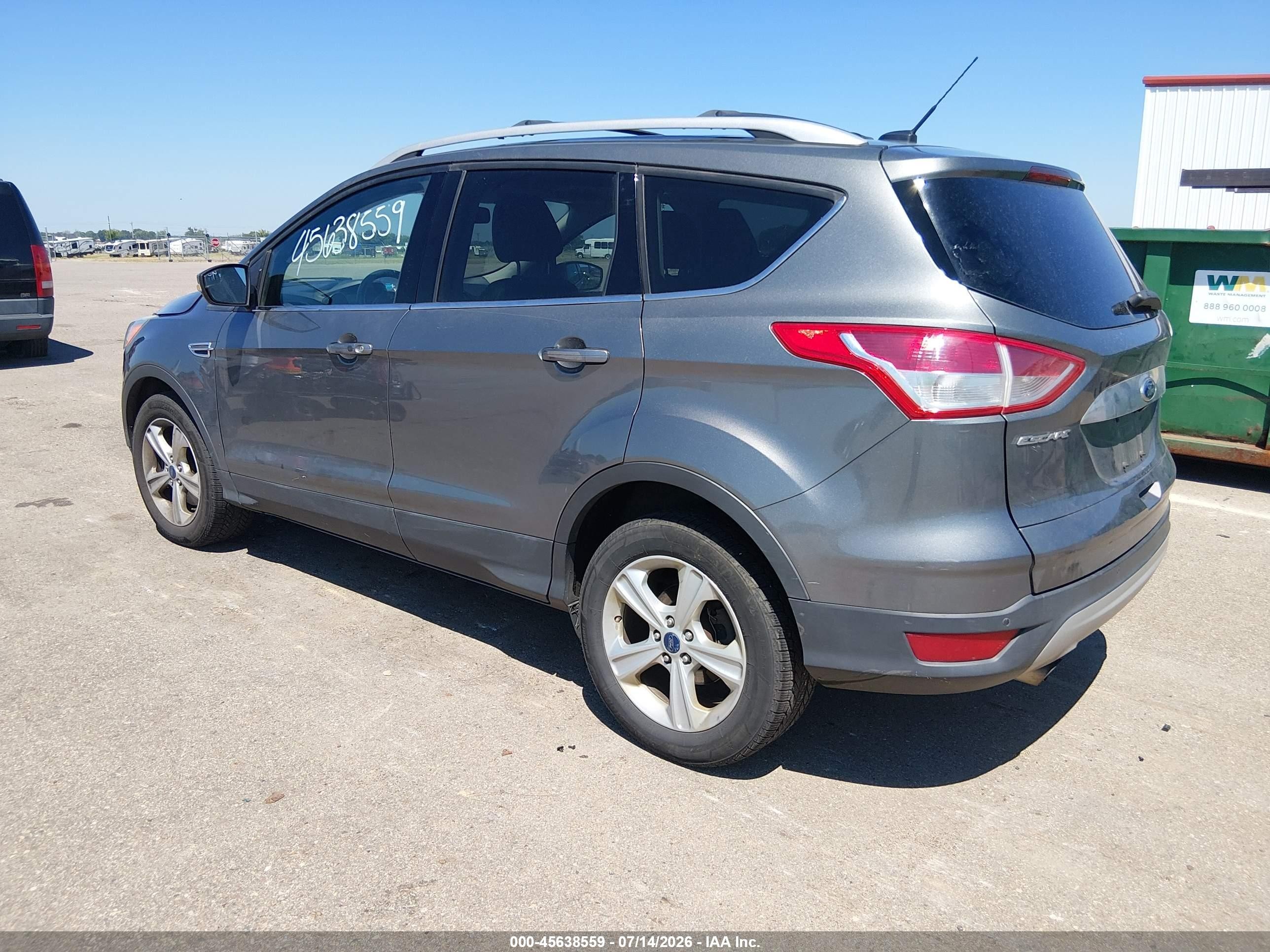 2014 Ford Escape Titanium Серый vin: 1FMCU9JX9EUD76564