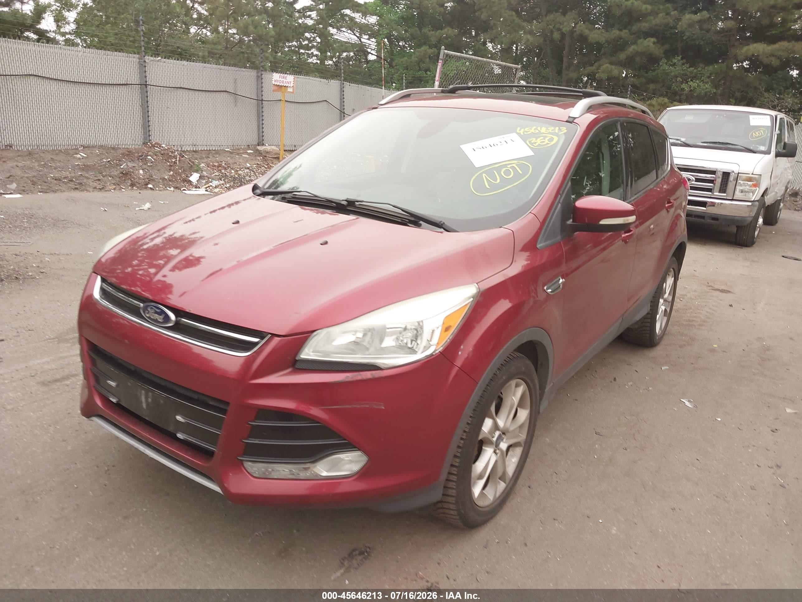 2015 Ford Escape Titanium Red vin: 1FMCU9JX9FUA96922