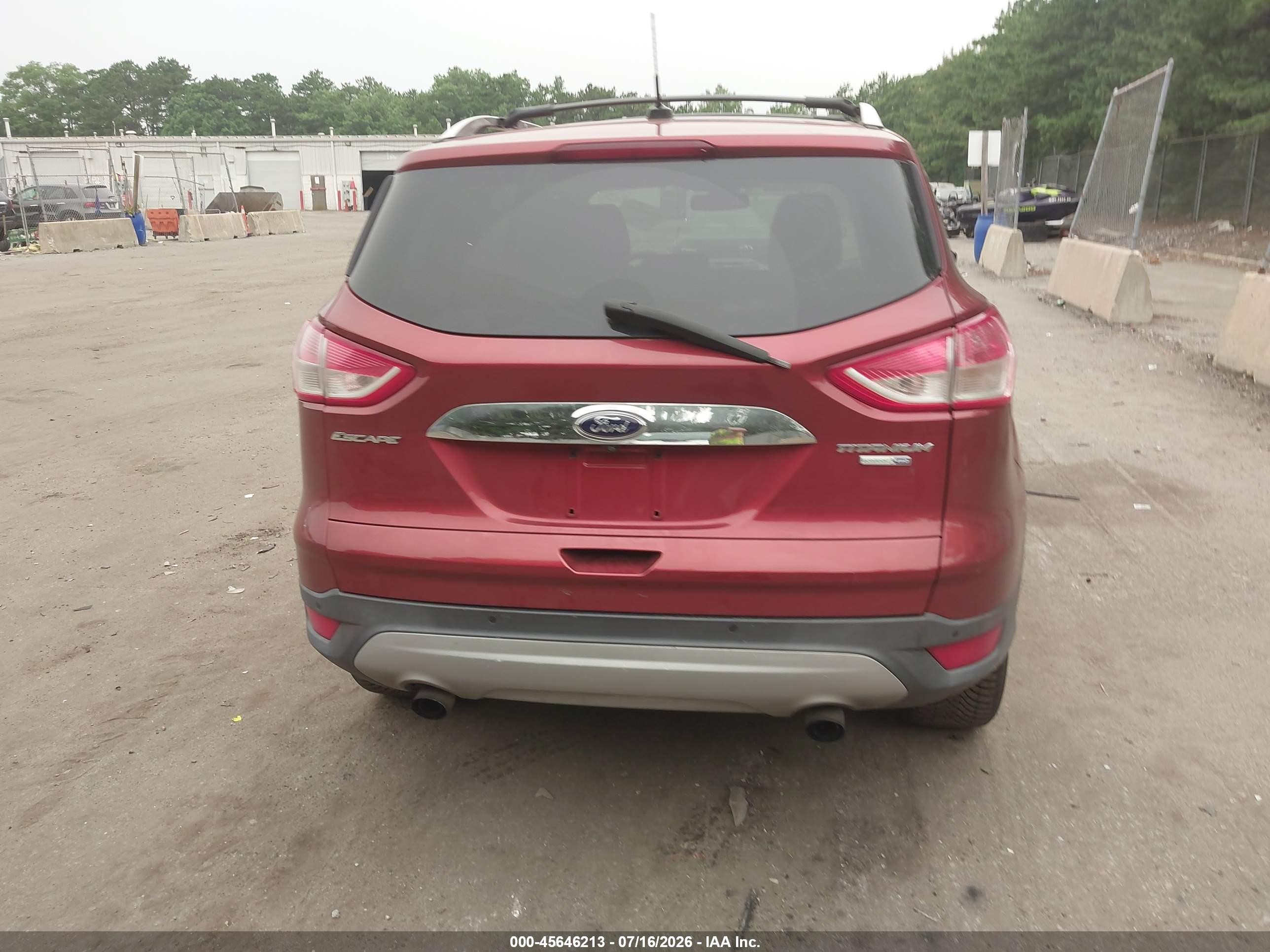 2015 Ford Escape Titanium Red vin: 1FMCU9JX9FUA96922