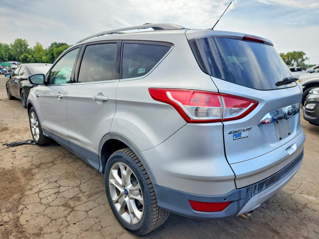 2015 Ford Escape Titanium Silver vin: 1FMCU9JX9FUA97360