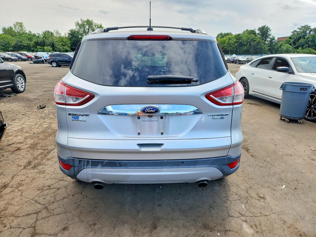 2015 Ford Escape Titanium Silver vin: 1FMCU9JX9FUA97360