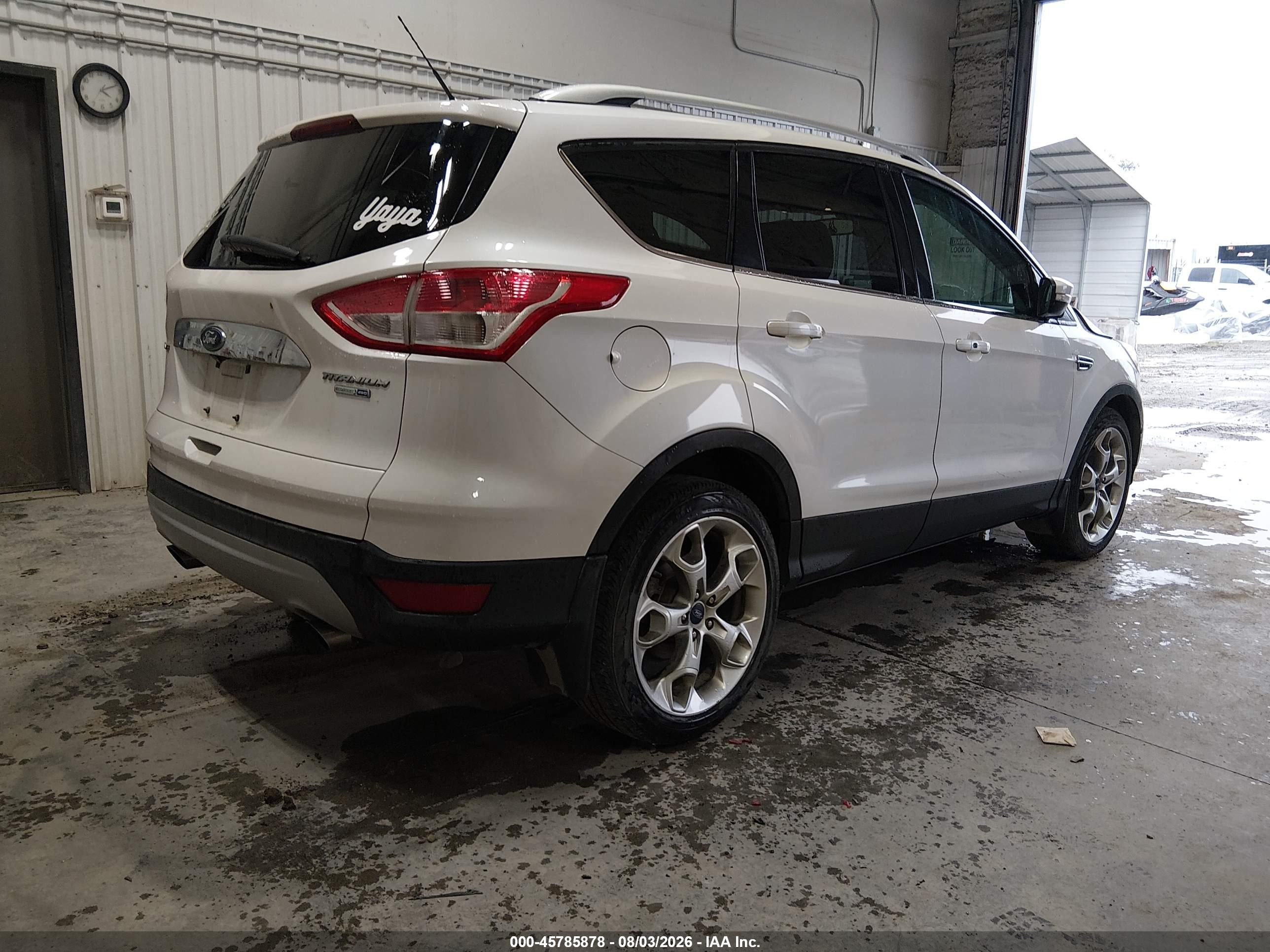 2015 Ford Escape Titanium Белый vin: 1FMCU9JXXFUB63883