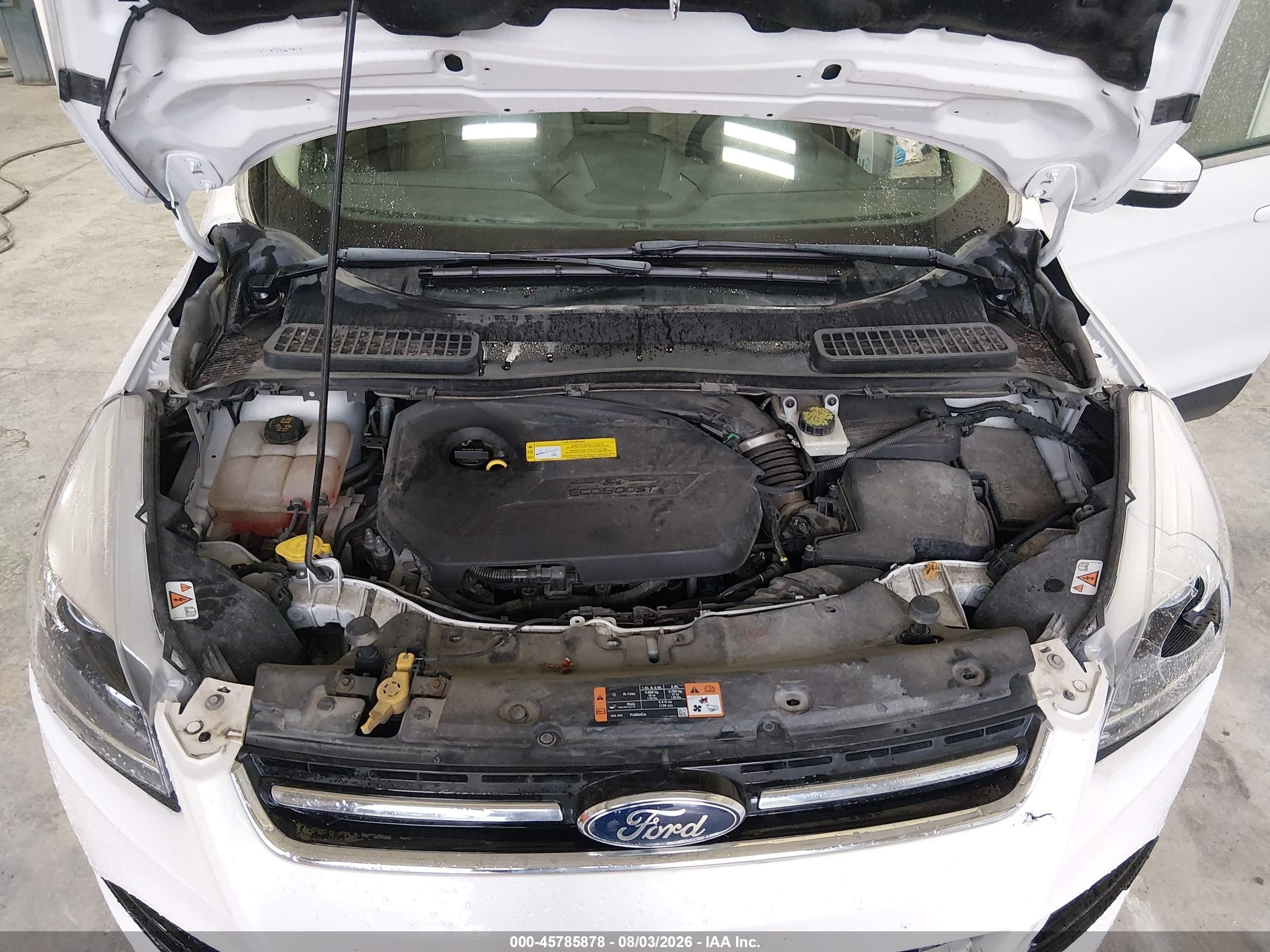 2015 Ford Escape Titanium Белый vin: 1FMCU9JXXFUB63883
