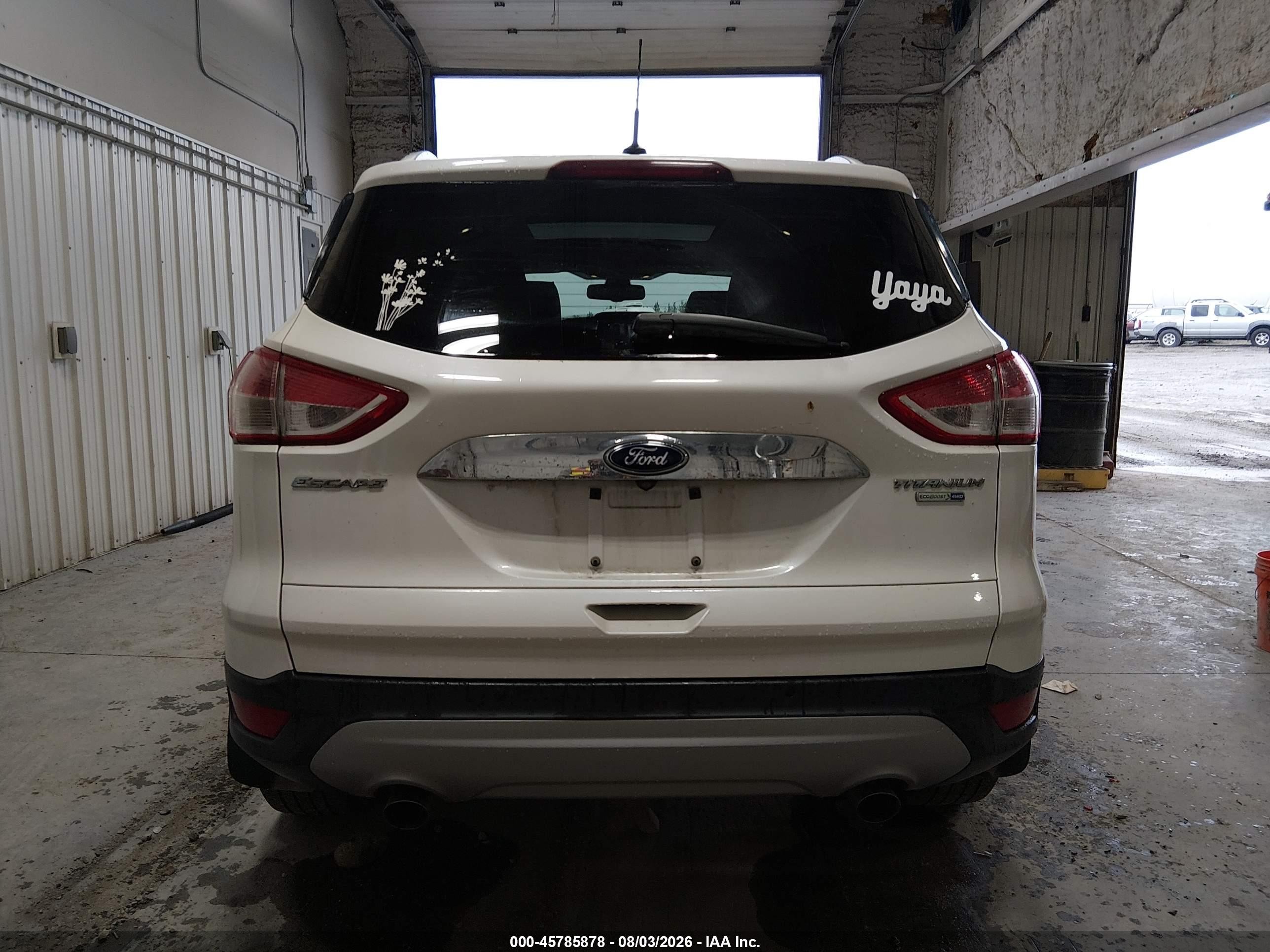 2015 Ford Escape Titanium Белый vin: 1FMCU9JXXFUB63883