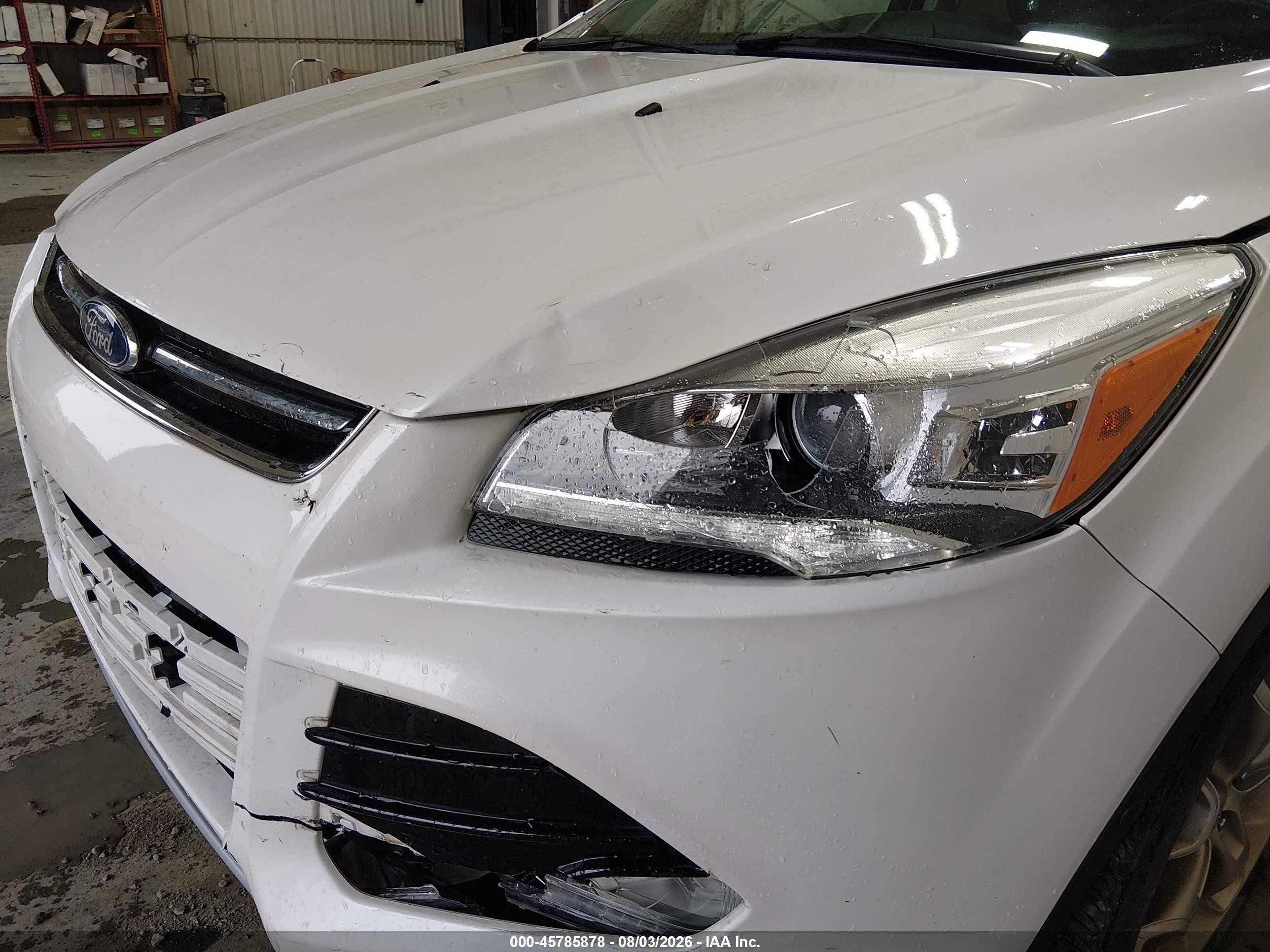 2015 Ford Escape Titanium Белый vin: 1FMCU9JXXFUB63883