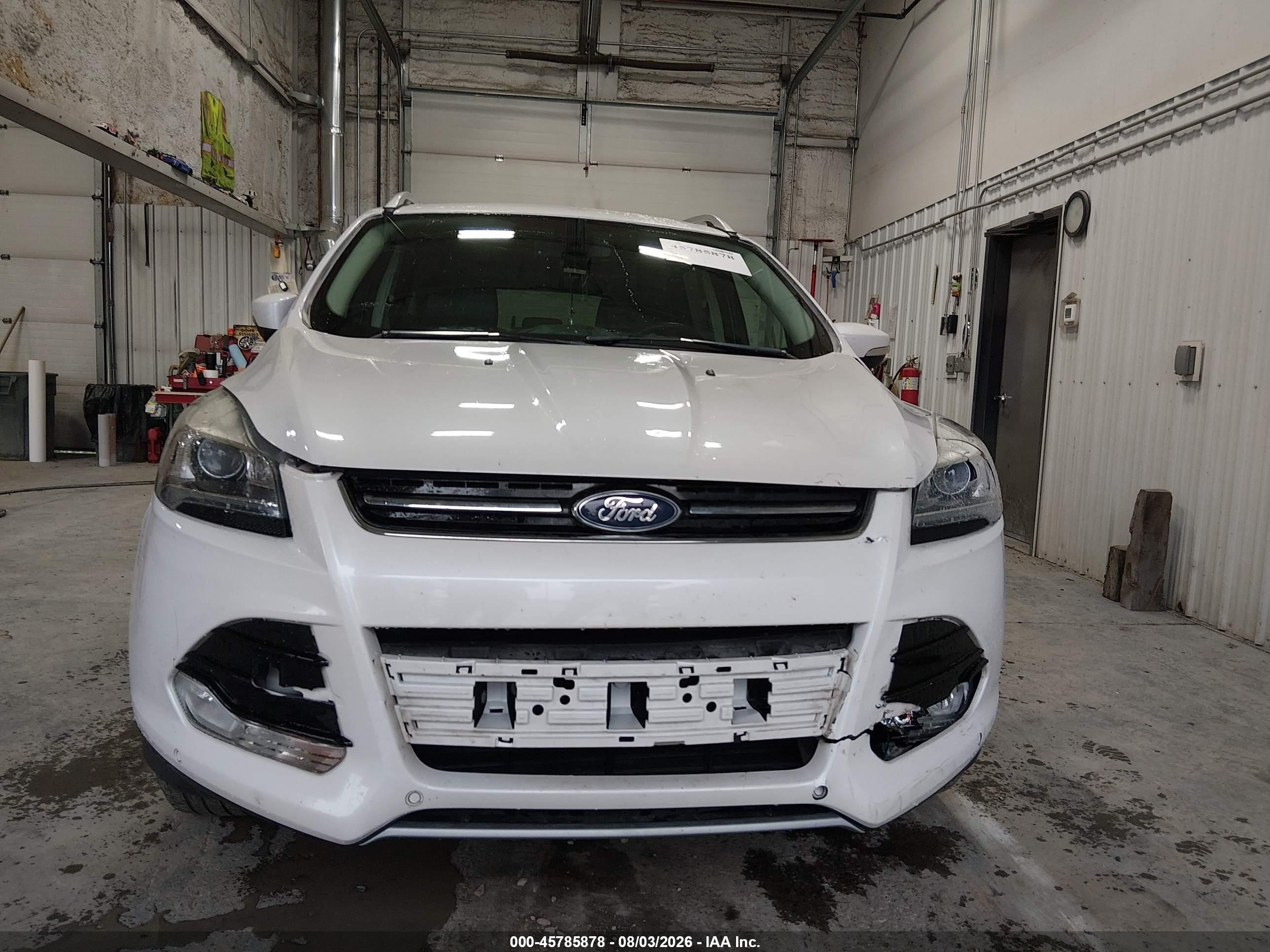 2015 Ford Escape Titanium Белый vin: 1FMCU9JXXFUB63883