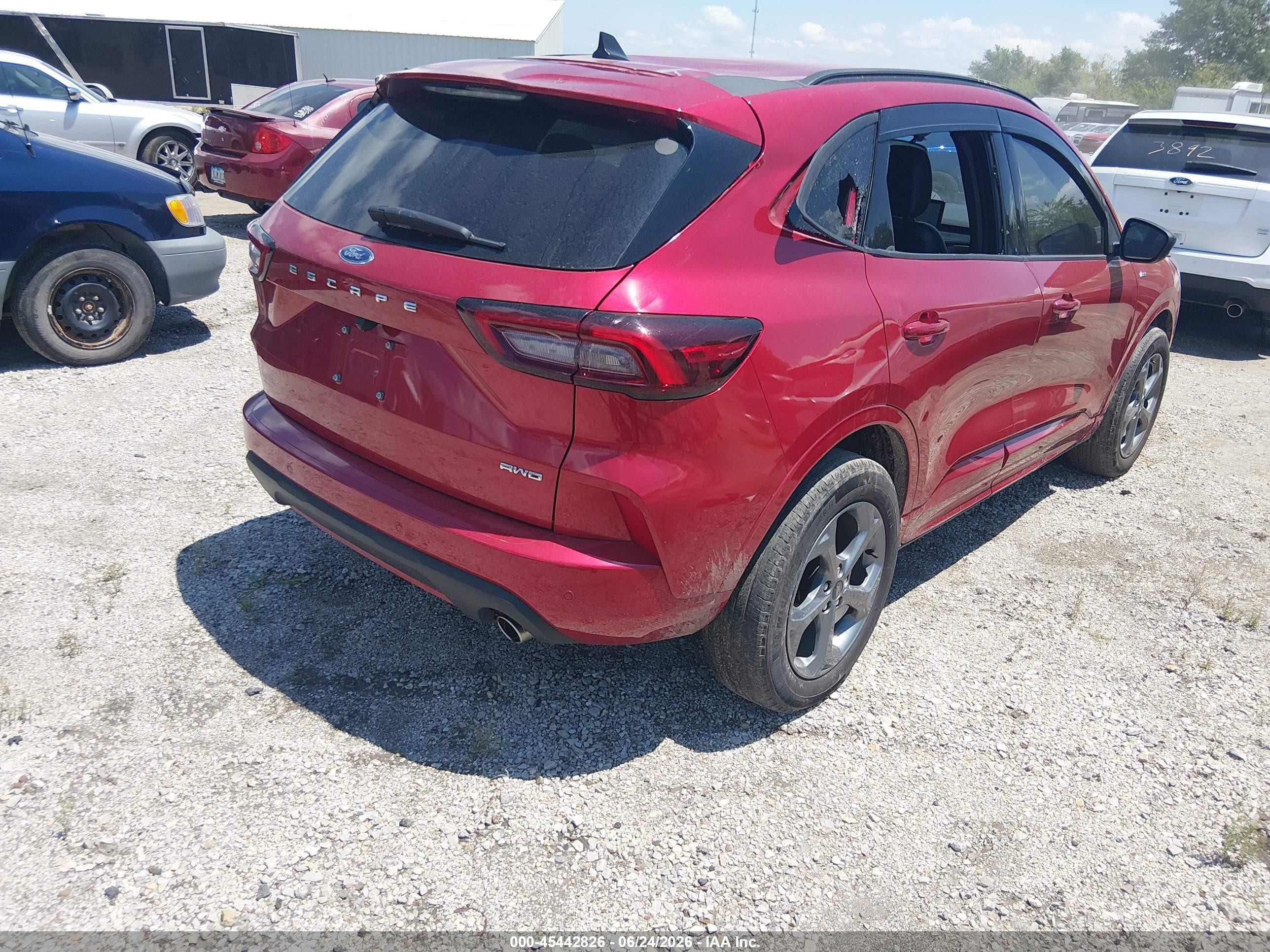 2024 Ford Escape St-line Красный vin: 1FMCU9MN5RUB26867