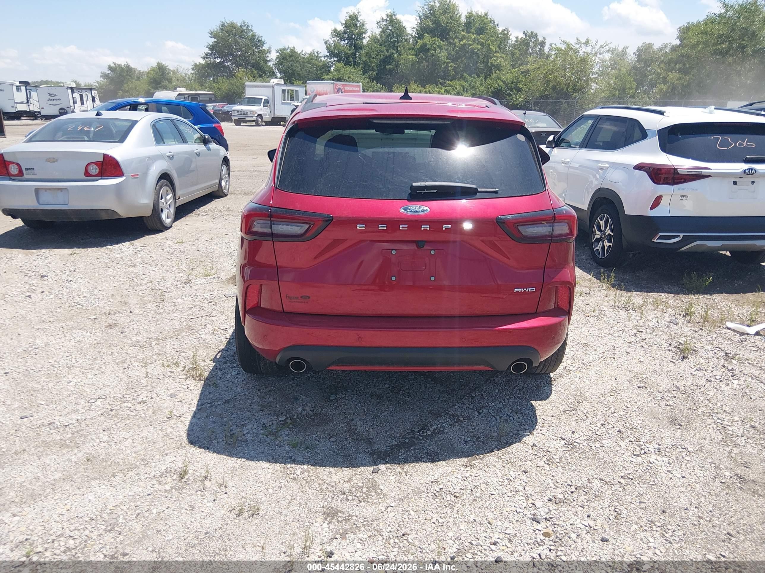 2024 Ford Escape St-line Красный vin: 1FMCU9MN5RUB26867
