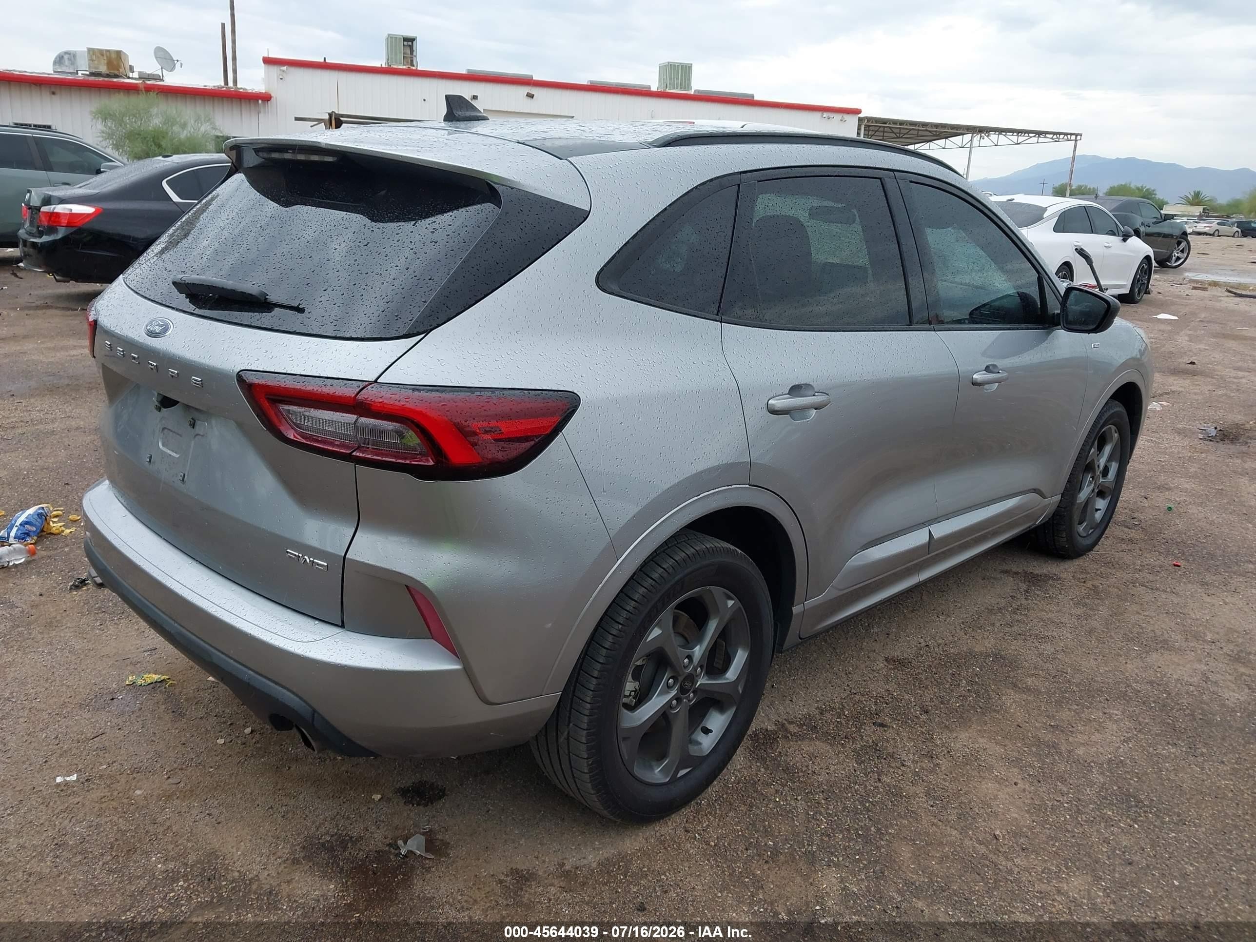 2023 Ford Escape St-line Silver vin: 1FMCU9MN9PUA24937