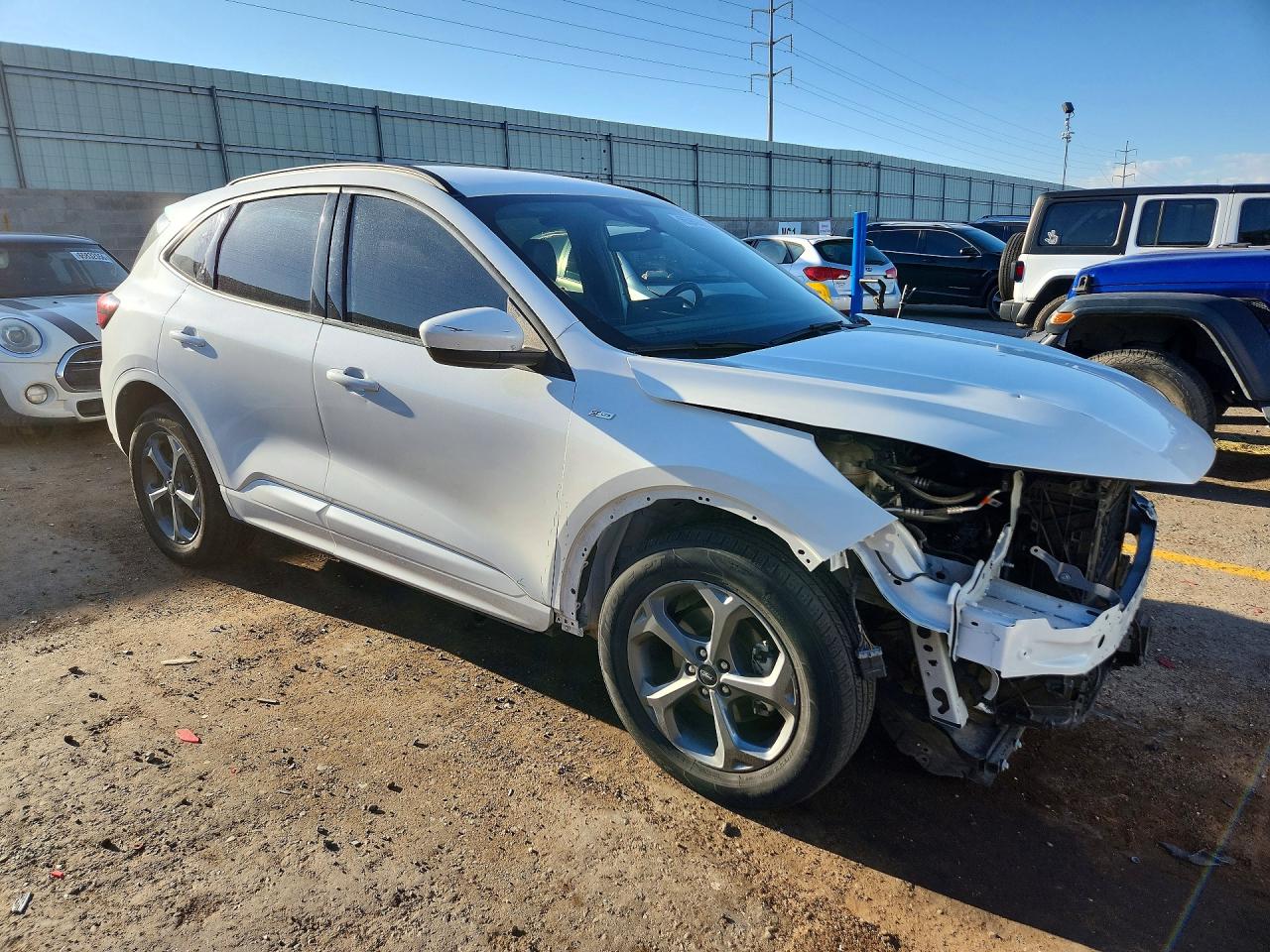 2023 Ford Escape St Line Select White vin: 1FMCU9NA7PUB16494