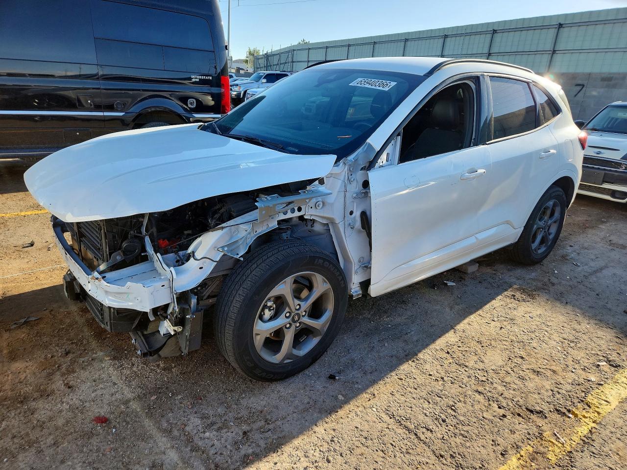 2023 Ford Escape St Line Select White vin: 1FMCU9NA7PUB16494