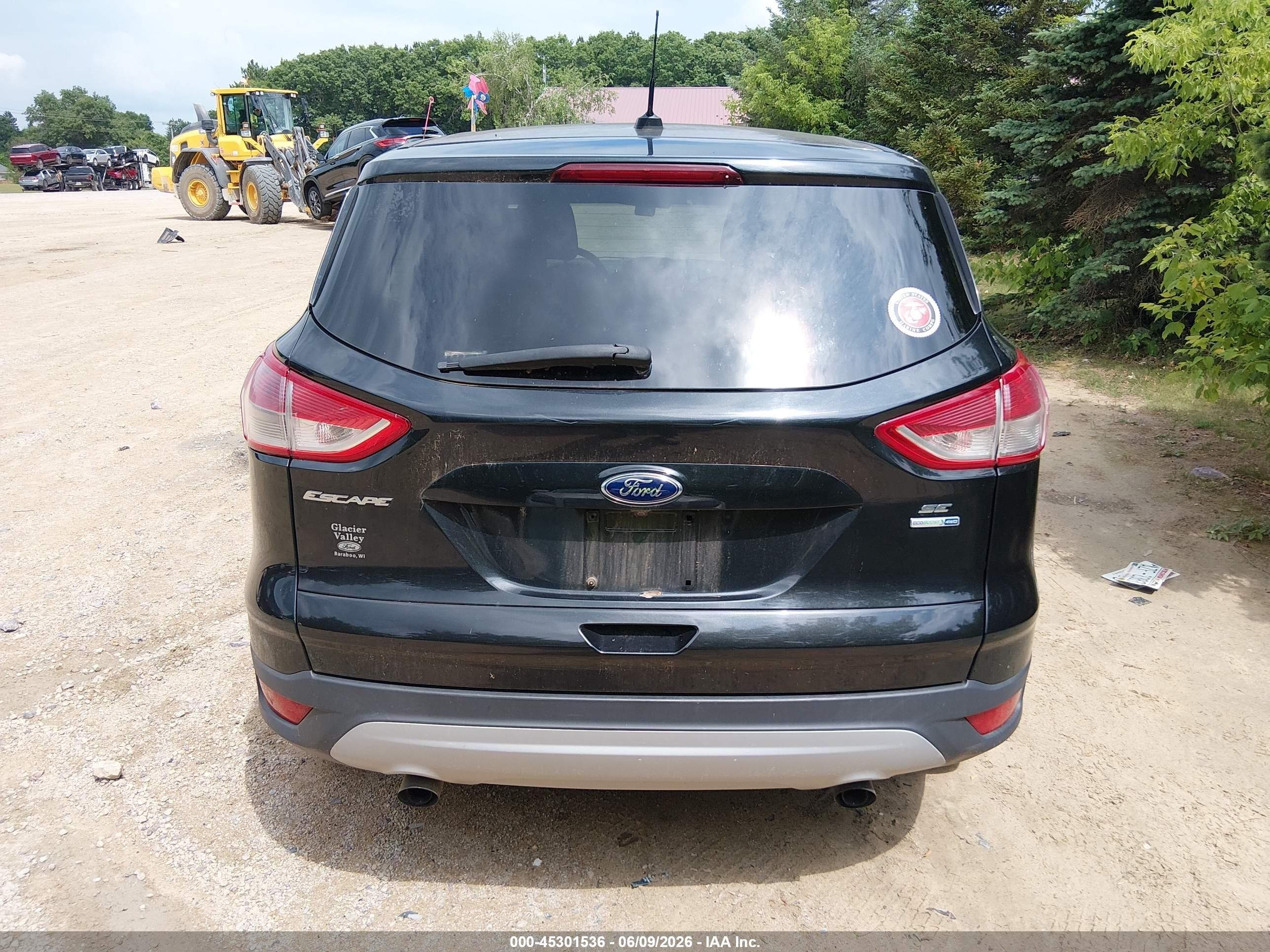 2015 Ford Escape Black vin: 1FMCV9GX8FUA39358