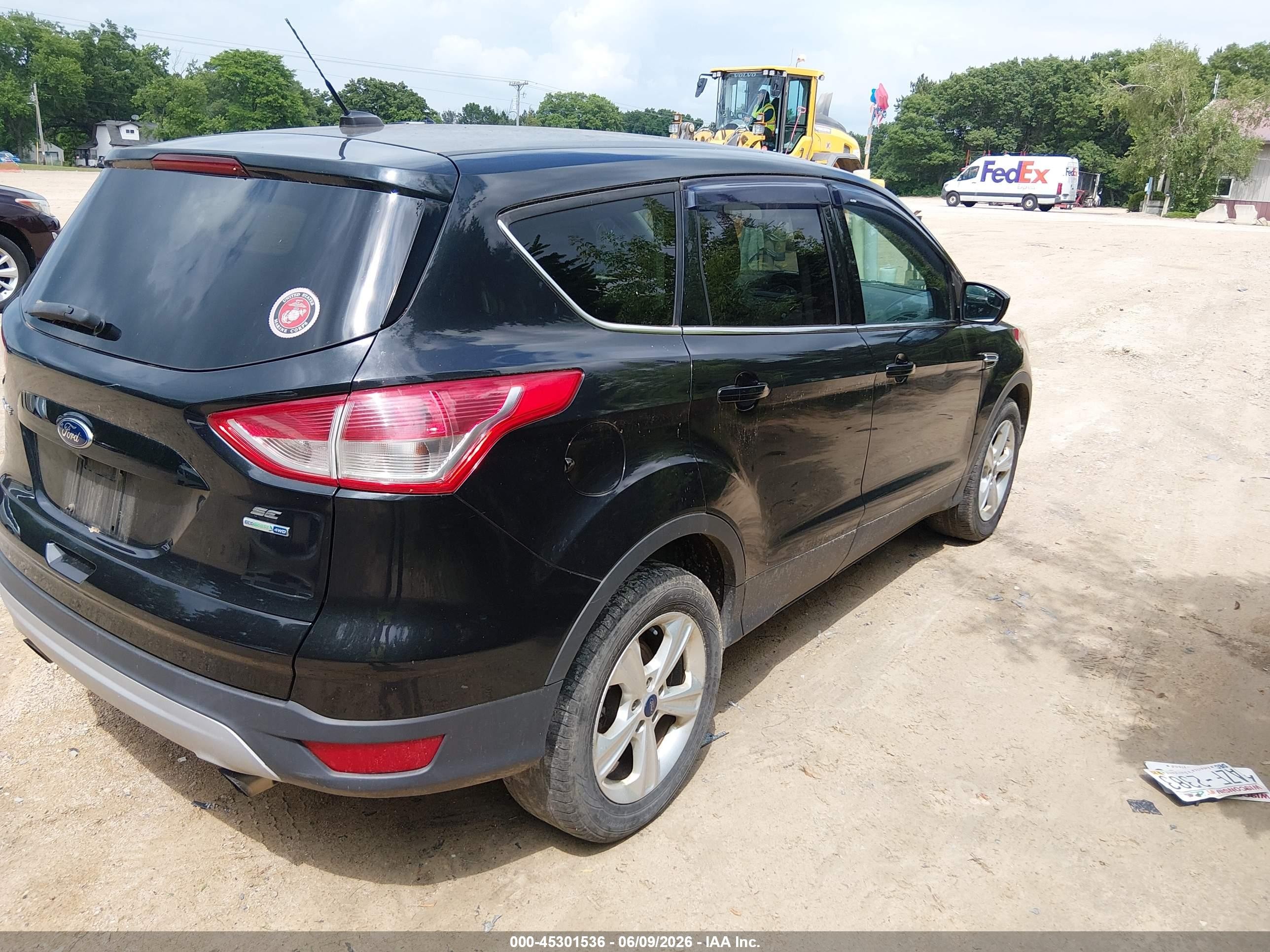 2015 Ford Escape Black vin: 1FMCV9GX8FUA39358