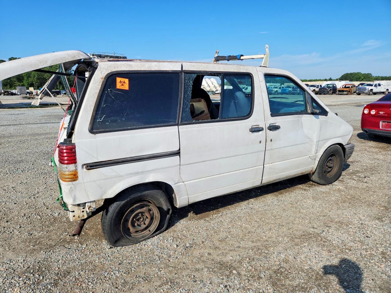 1996 Ford Aerostar White vin: 1FMDA11U0TZC01317
