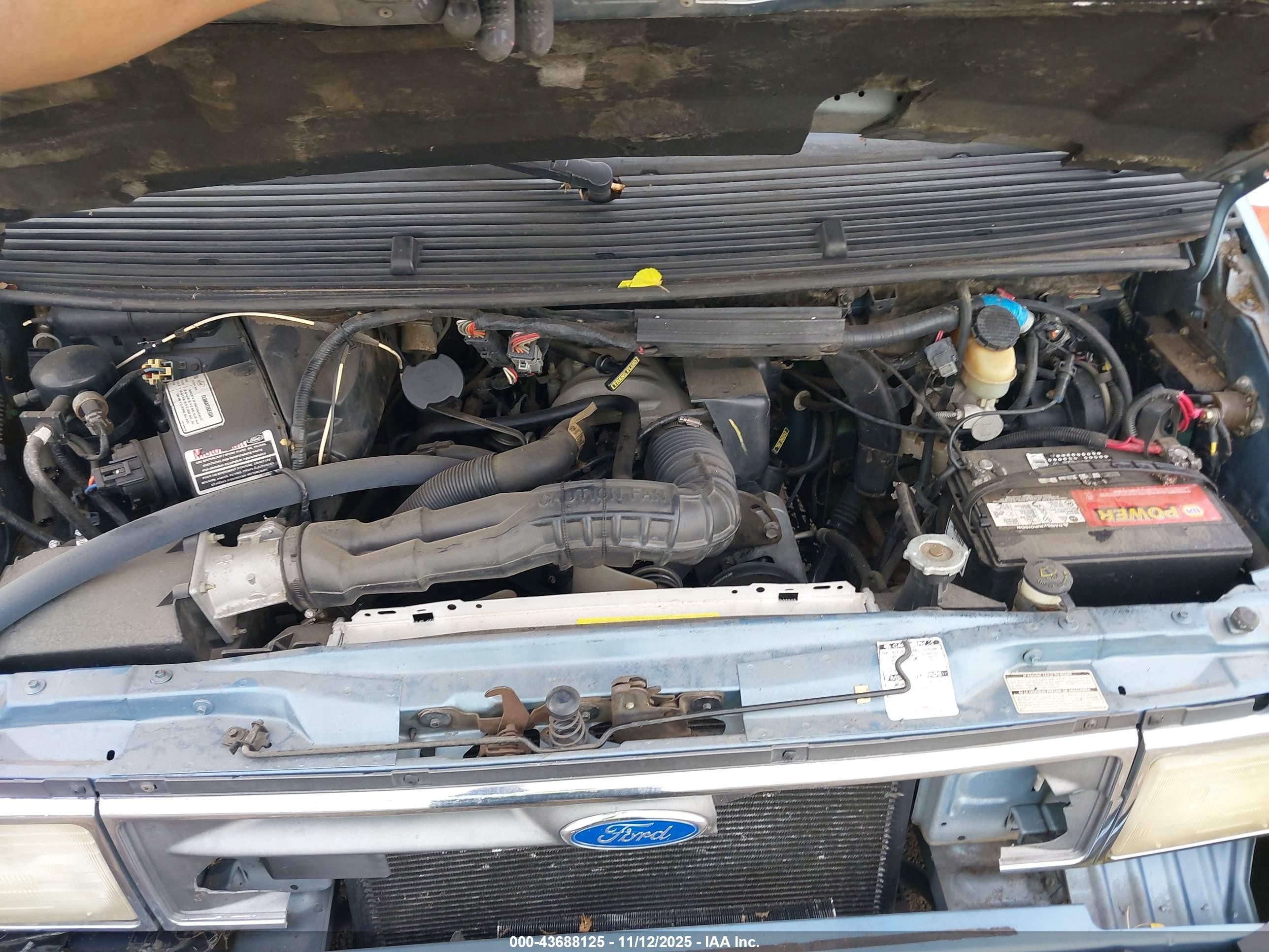 1992 Ford Aerostar   Blue vin: 1FMDA11U3NZA03284