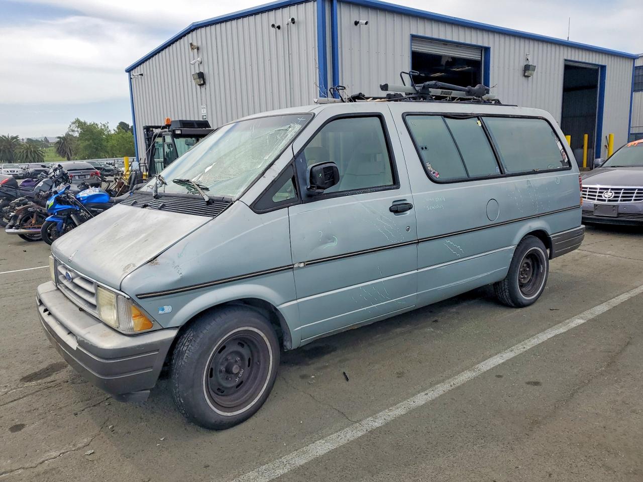 1996 Ford Aerostar Blue vin: 1FMDA31XXTZB48633