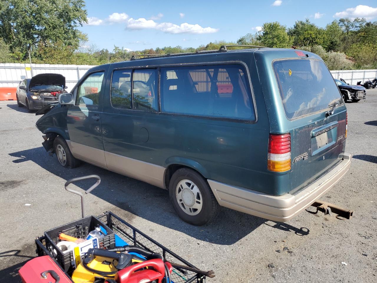 1995 Ford Aerostar Teal vin: 1FMDA41X8SZA78134