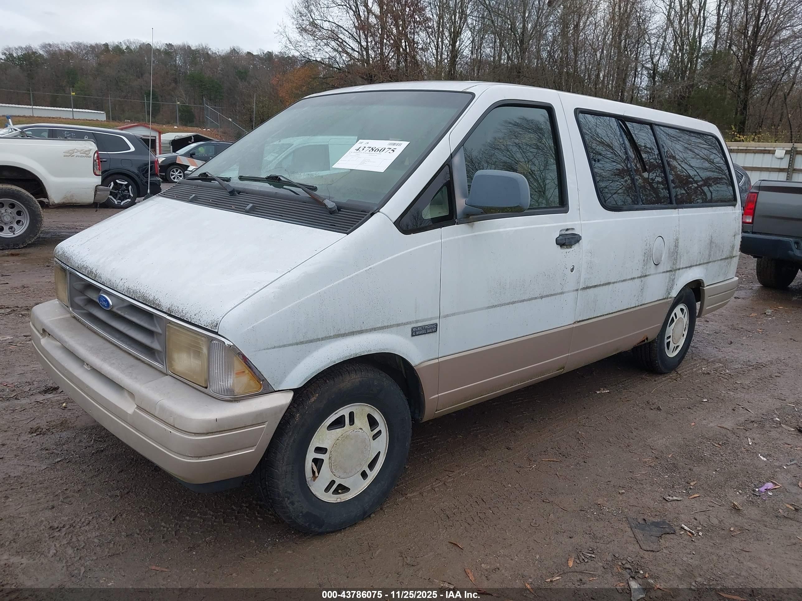 1995 Ford Aerostar   White vin: 1FMDA41X9SZA78577