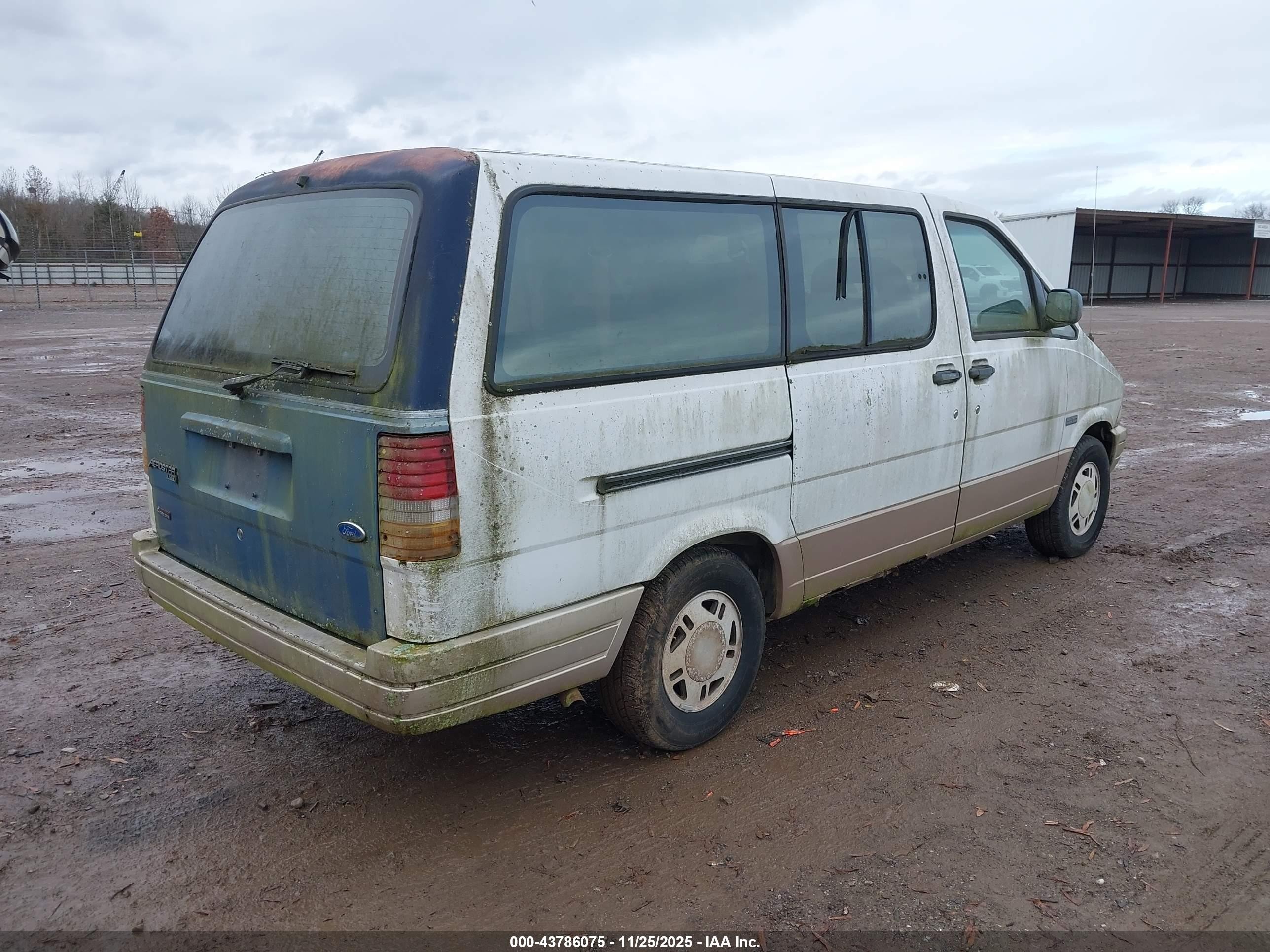 1995 Ford Aerostar   White vin: 1FMDA41X9SZA78577