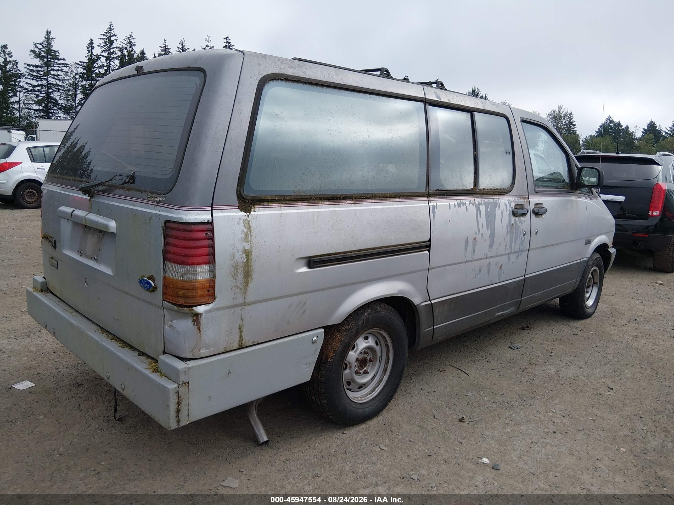 1991 Ford Aerostar   Silver vin: 1FMDA41XXMZA53965