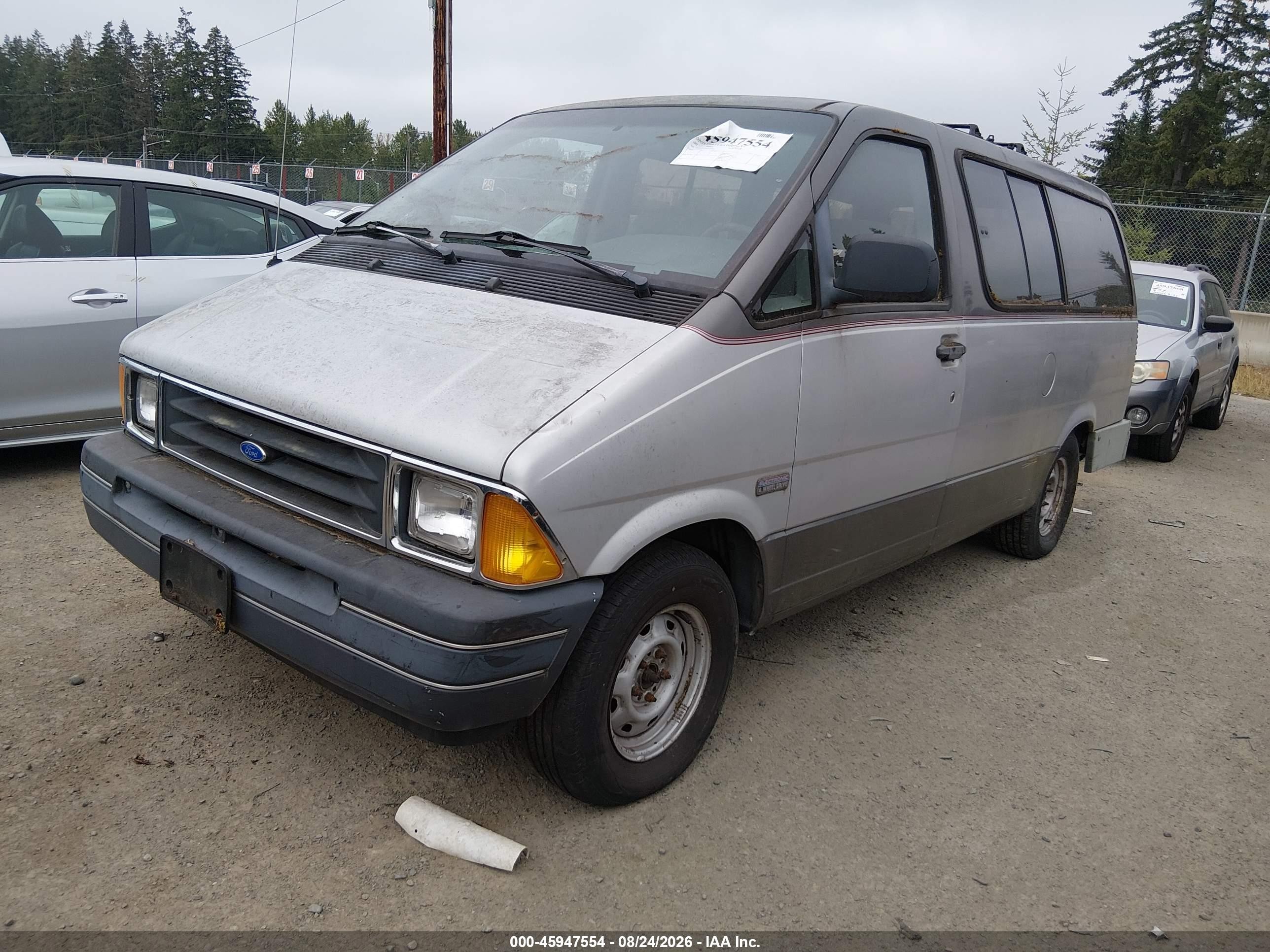 1991 Ford Aerostar   Silver vin: 1FMDA41XXMZA53965