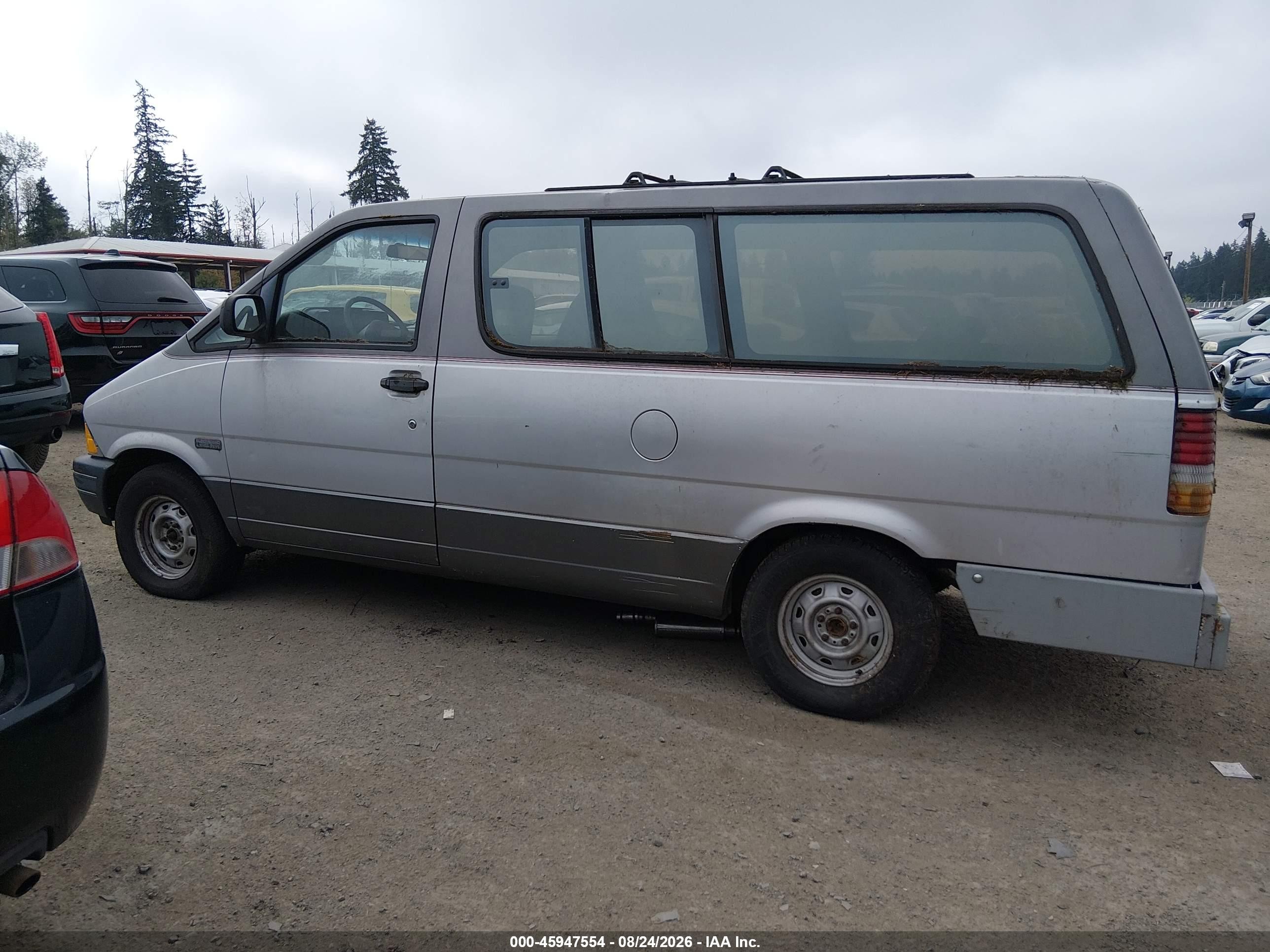 1991 Ford Aerostar   Silver vin: 1FMDA41XXMZA53965