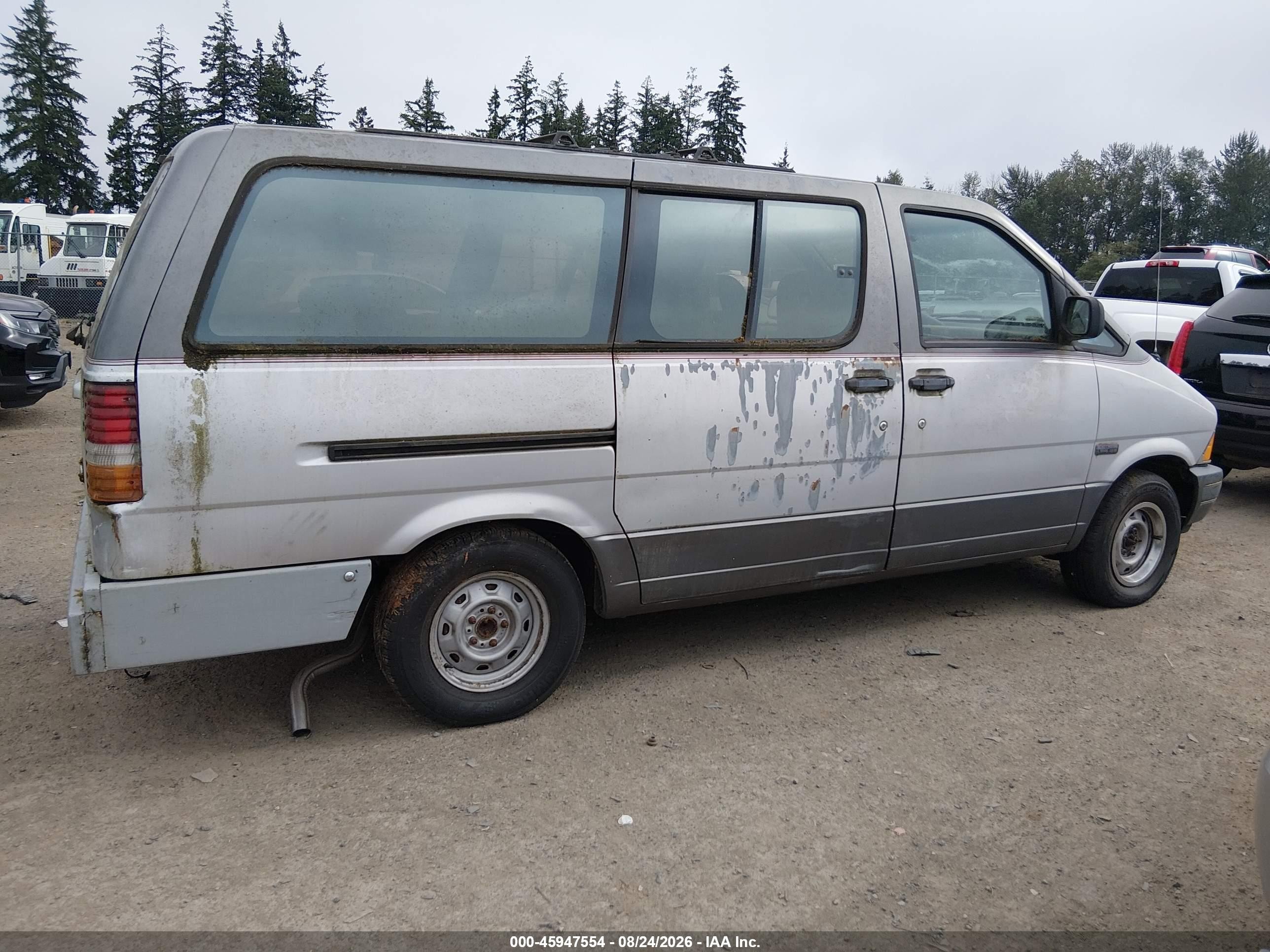 1991 Ford Aerostar   Silver vin: 1FMDA41XXMZA53965