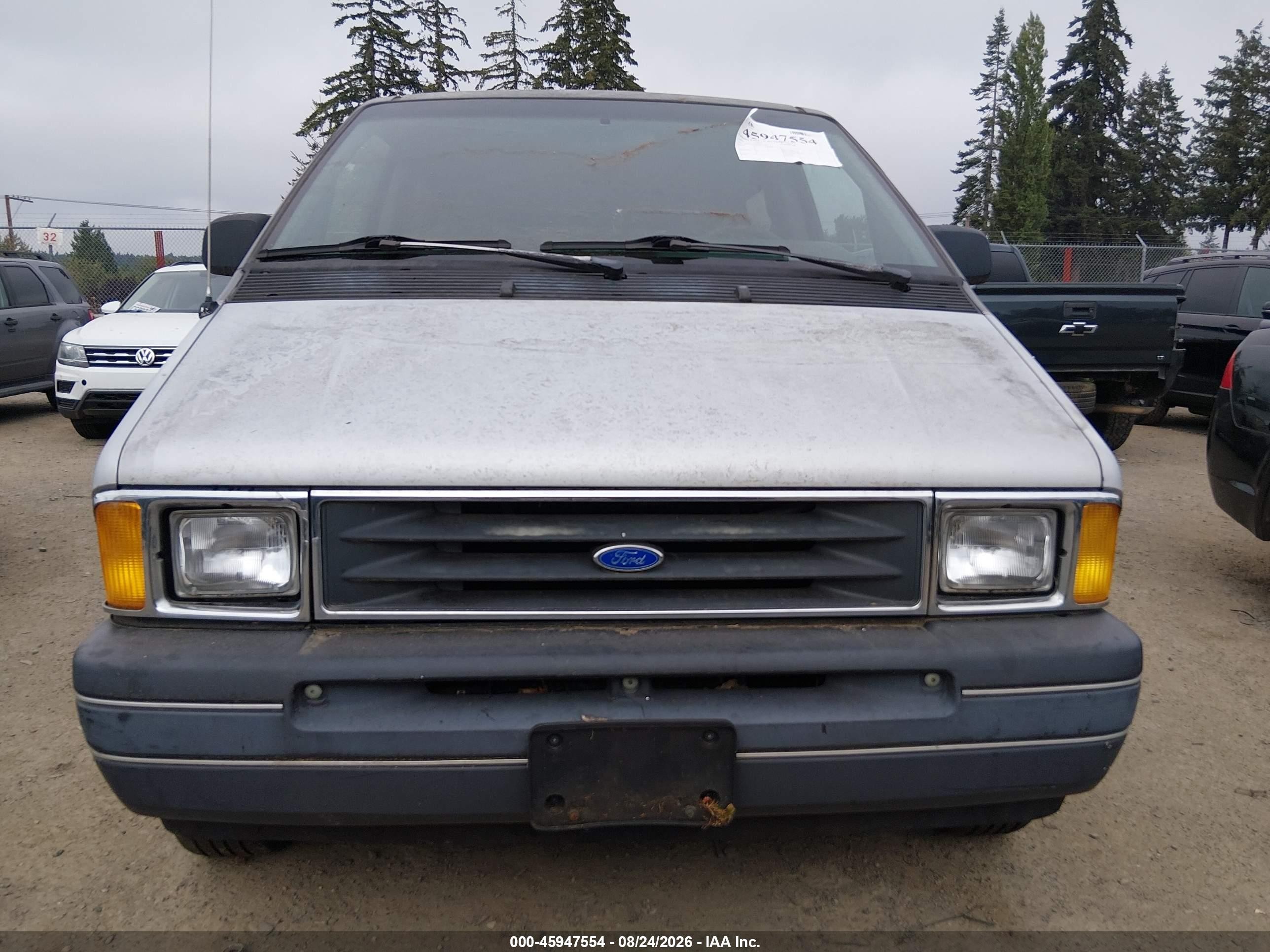 1991 Ford Aerostar   Silver vin: 1FMDA41XXMZA53965