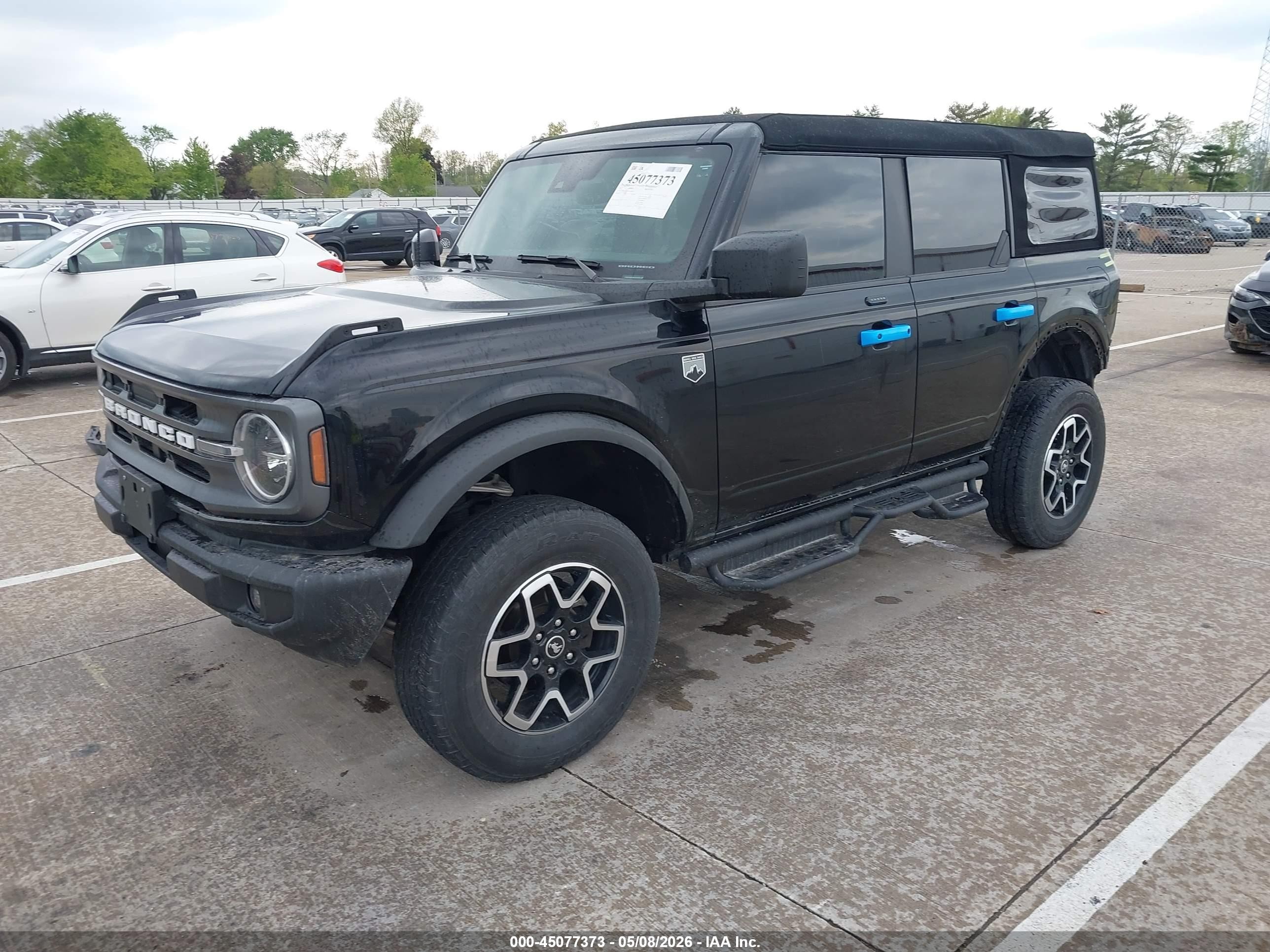 2022 Ford Bronco Big Bend Black vin: 1FMDE5BH3NLB01876