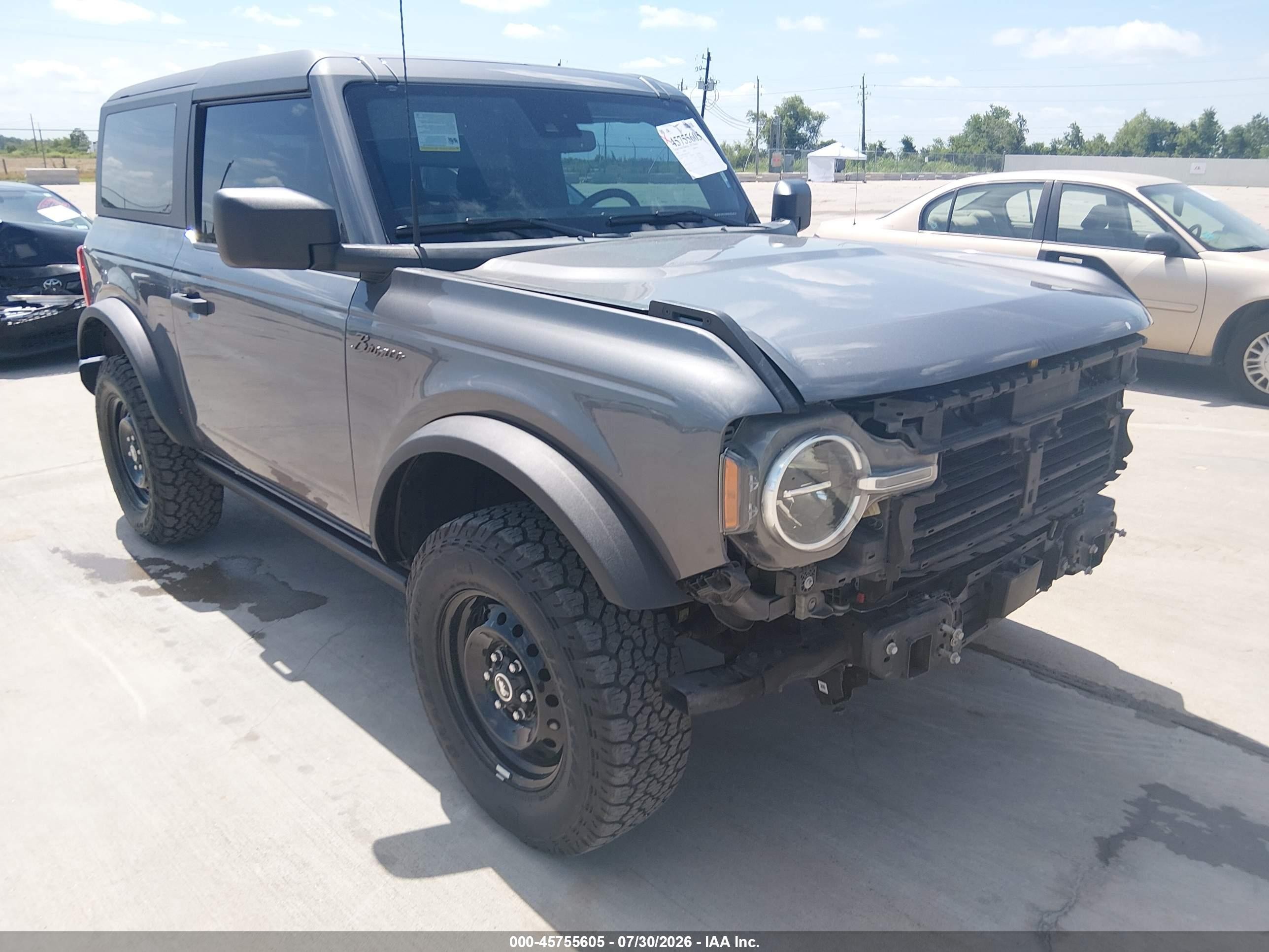 2021 Ford Bronco Black Diamond Серый vin: 1FMDE5CH1MLA72343