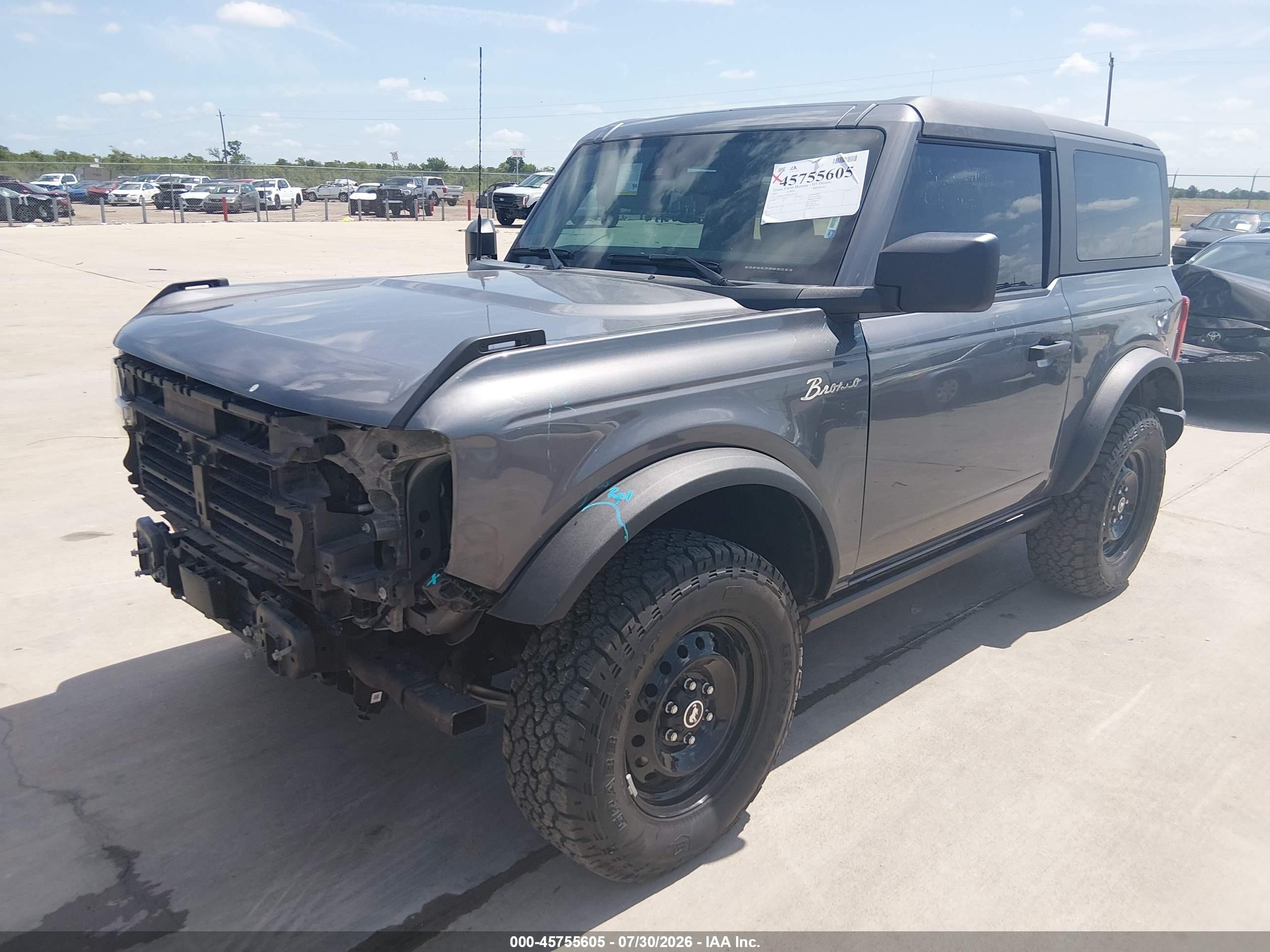2021 Ford Bronco Black Diamond Gray vin: 1FMDE5CH1MLA72343