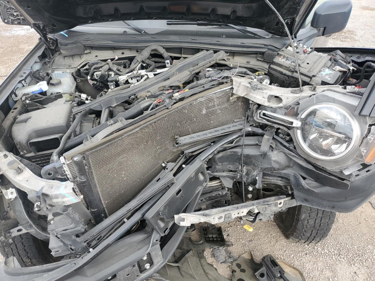2025 Ford Bronco Big Bend Black vin: 1FMDE7BHXSLA62453 Damage: Left Front Rail, Broken, Replacement Required
