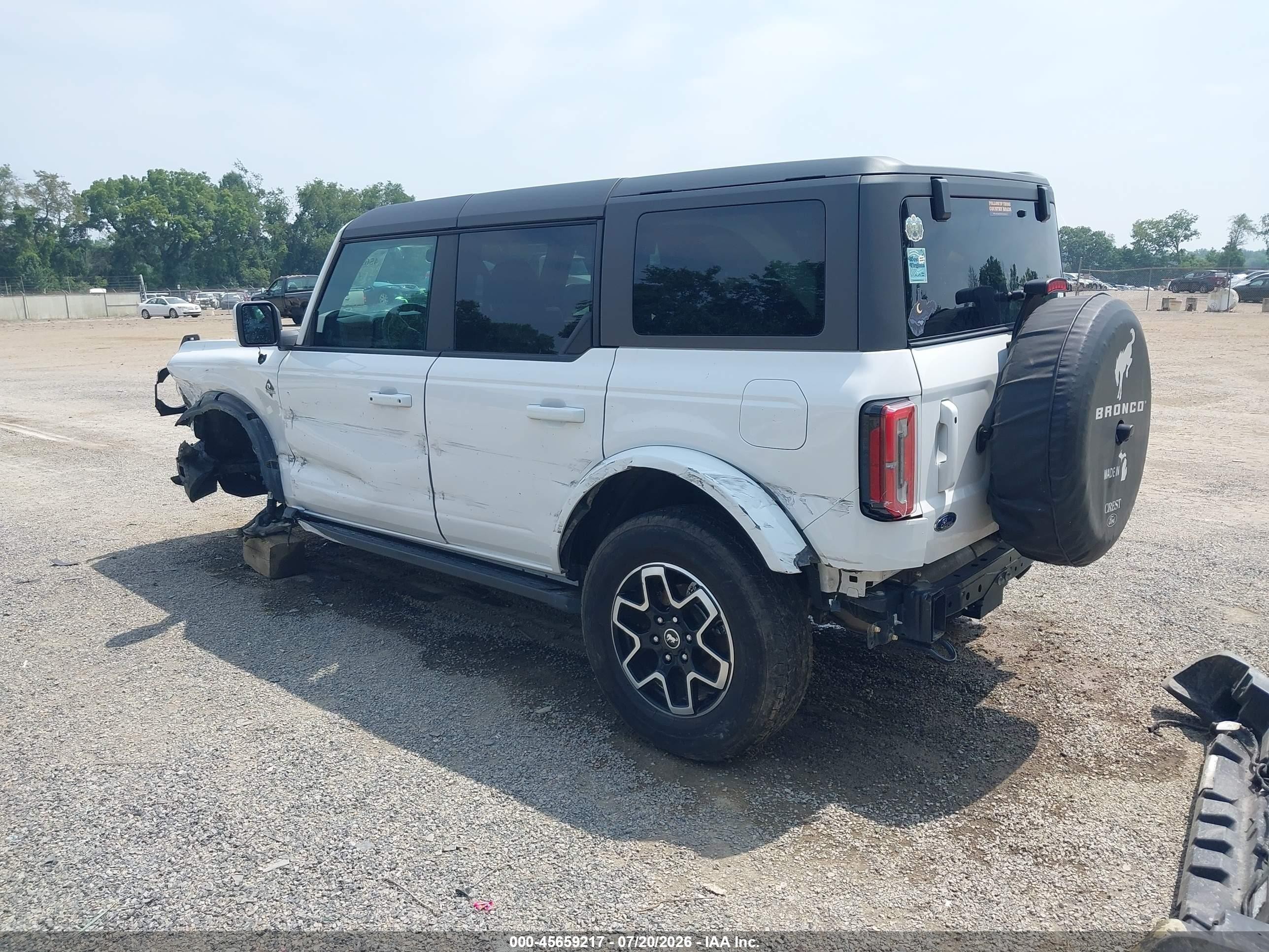 2024 Ford Bronco Outer Banks White vin: 1FMDE8BH1RLB21809