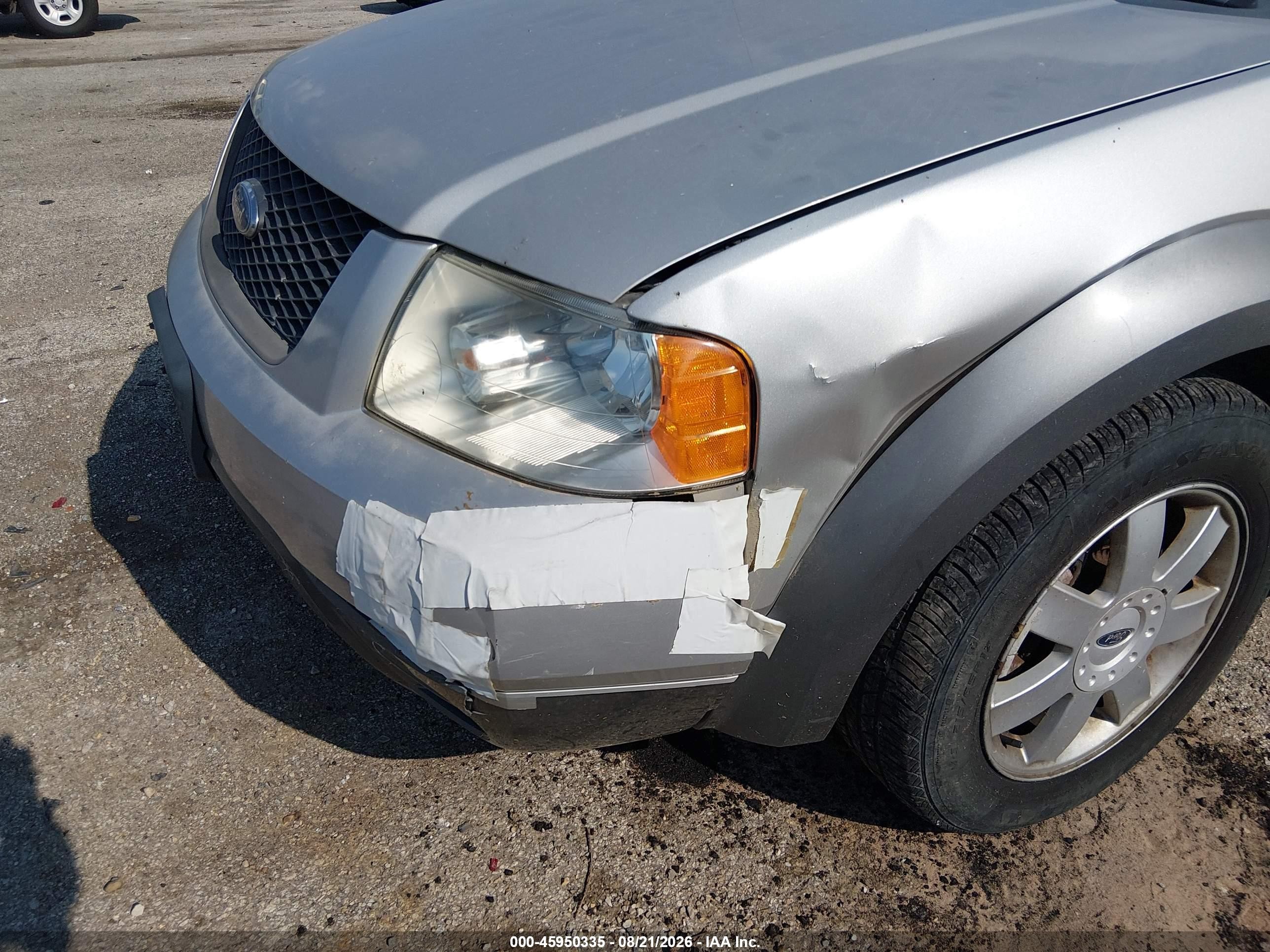 2006 Ford Freestyle Se Silver vin: 1FMDK01196GA36624