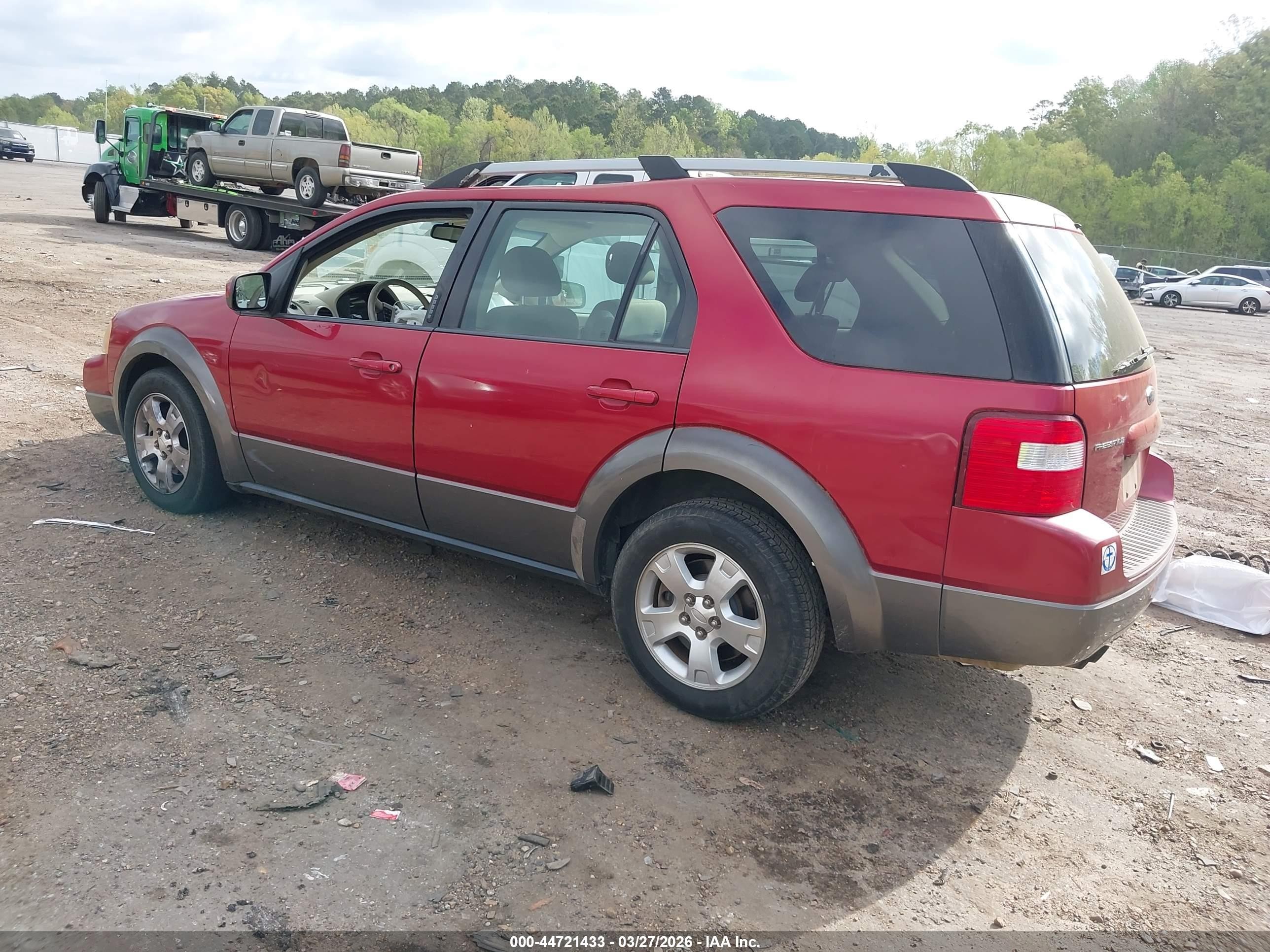 2007 Ford Freestyle Sel Red vin: 1FMDK02127GA38294