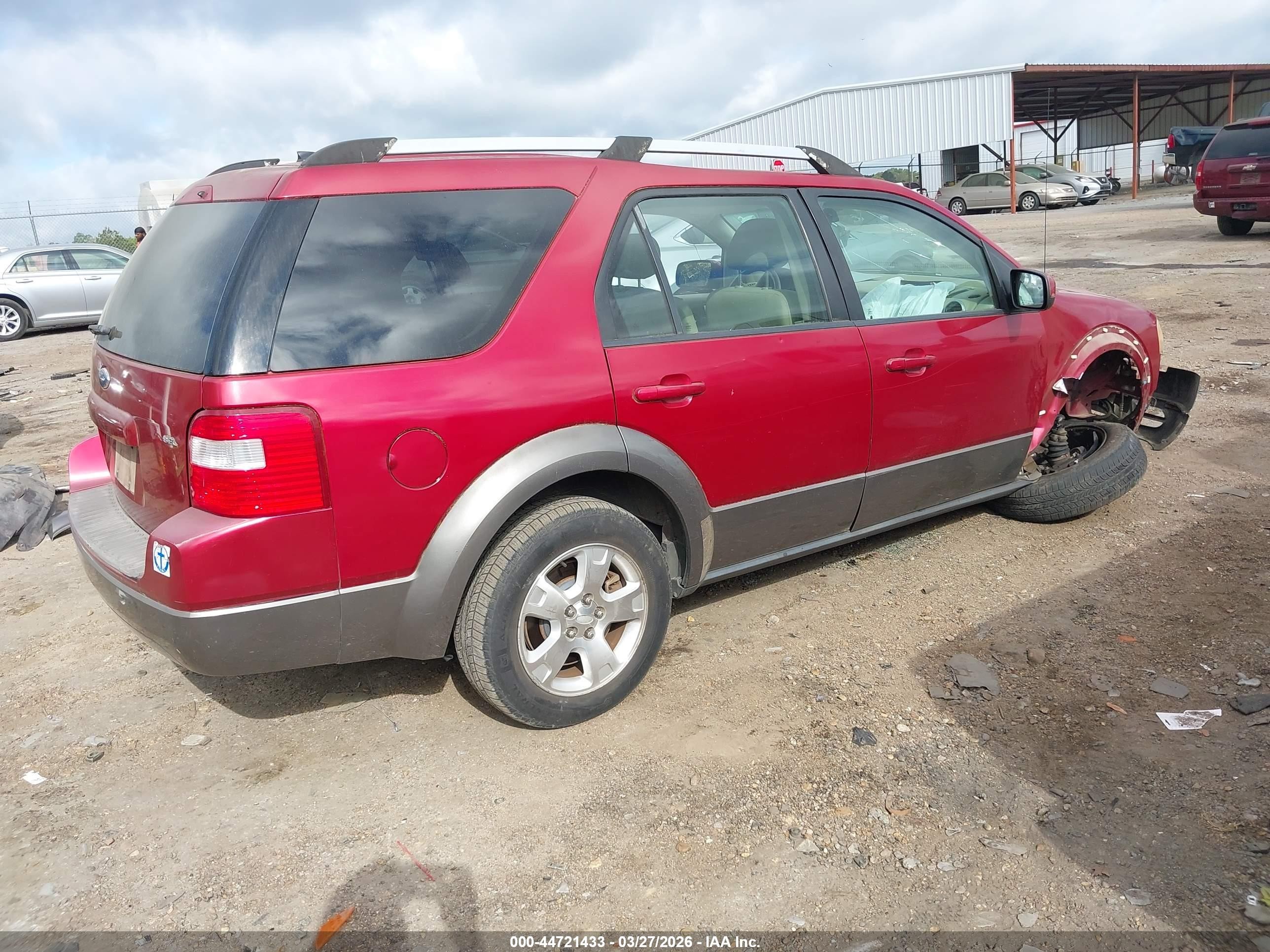 2007 Ford Freestyle Sel Red vin: 1FMDK02127GA38294