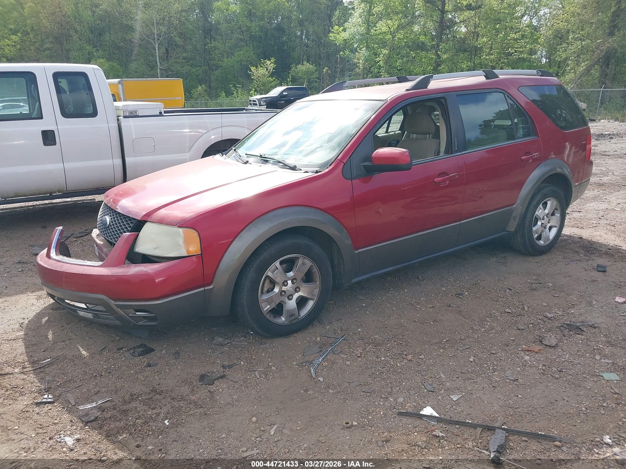 2007 Ford Freestyle Sel Red vin: 1FMDK02127GA38294