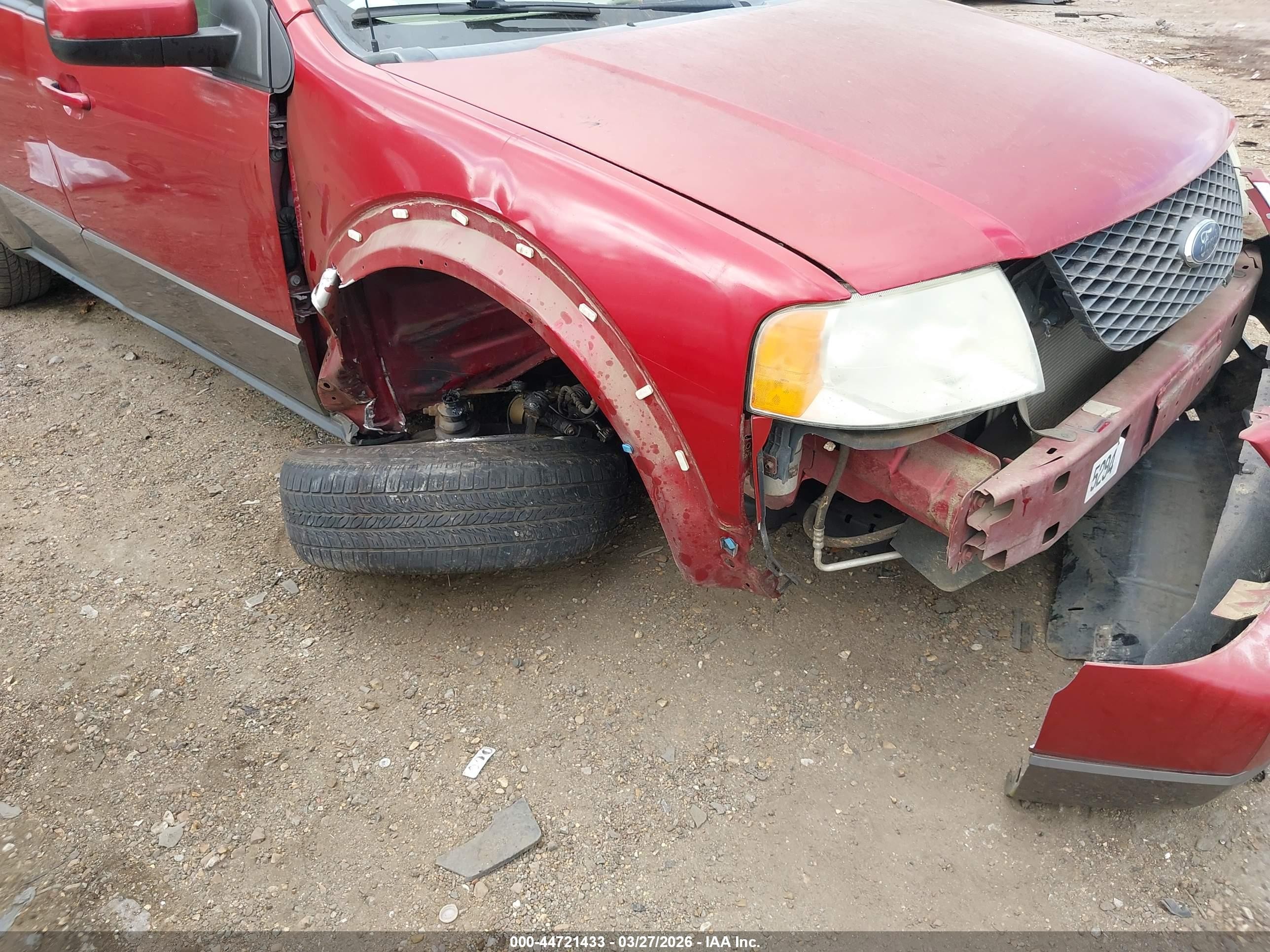 2007 Ford Freestyle Sel Red vin: 1FMDK02127GA38294