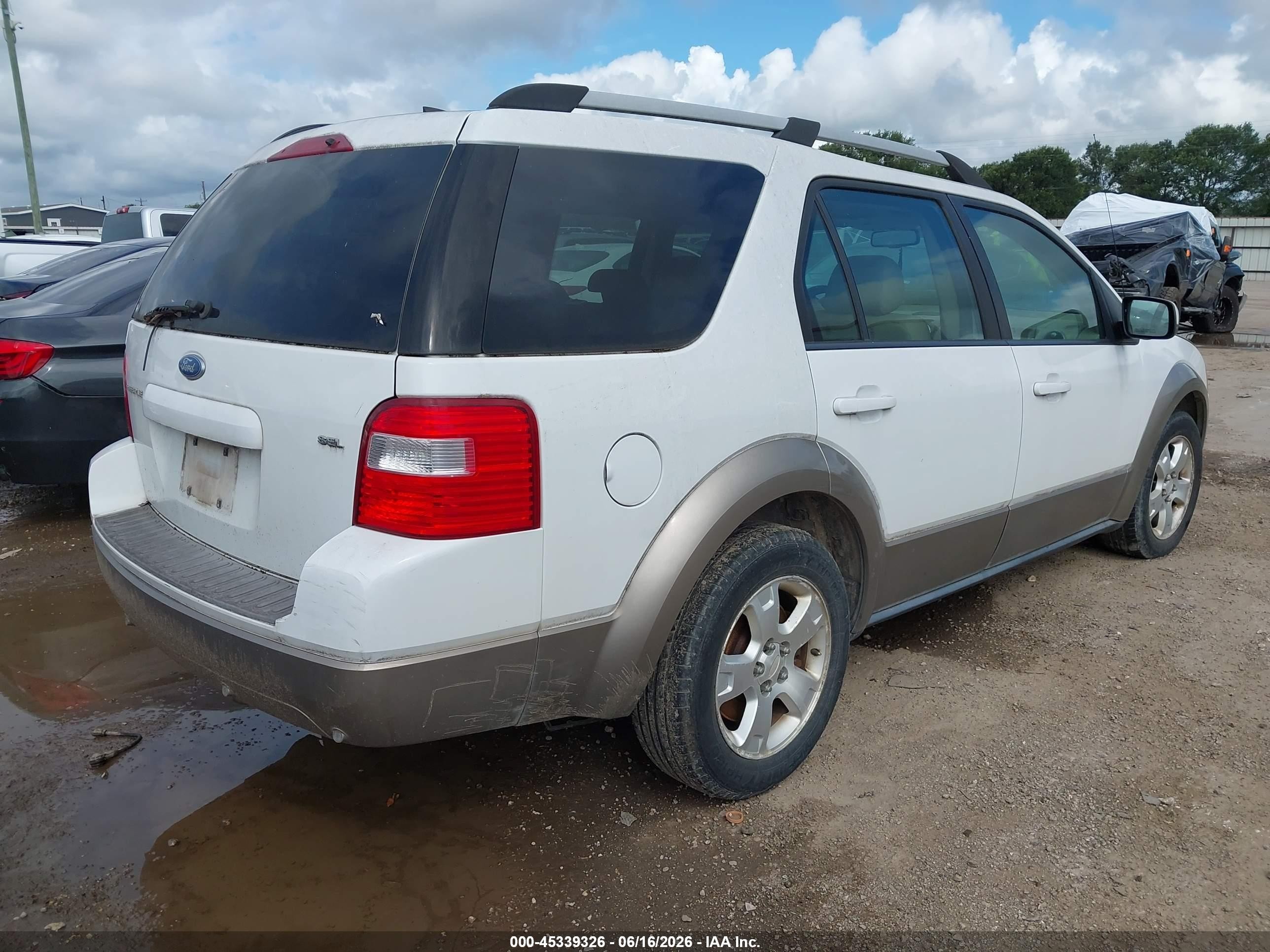 2007 Ford Freestyle Sel White vin: 1FMDK02157GA35745