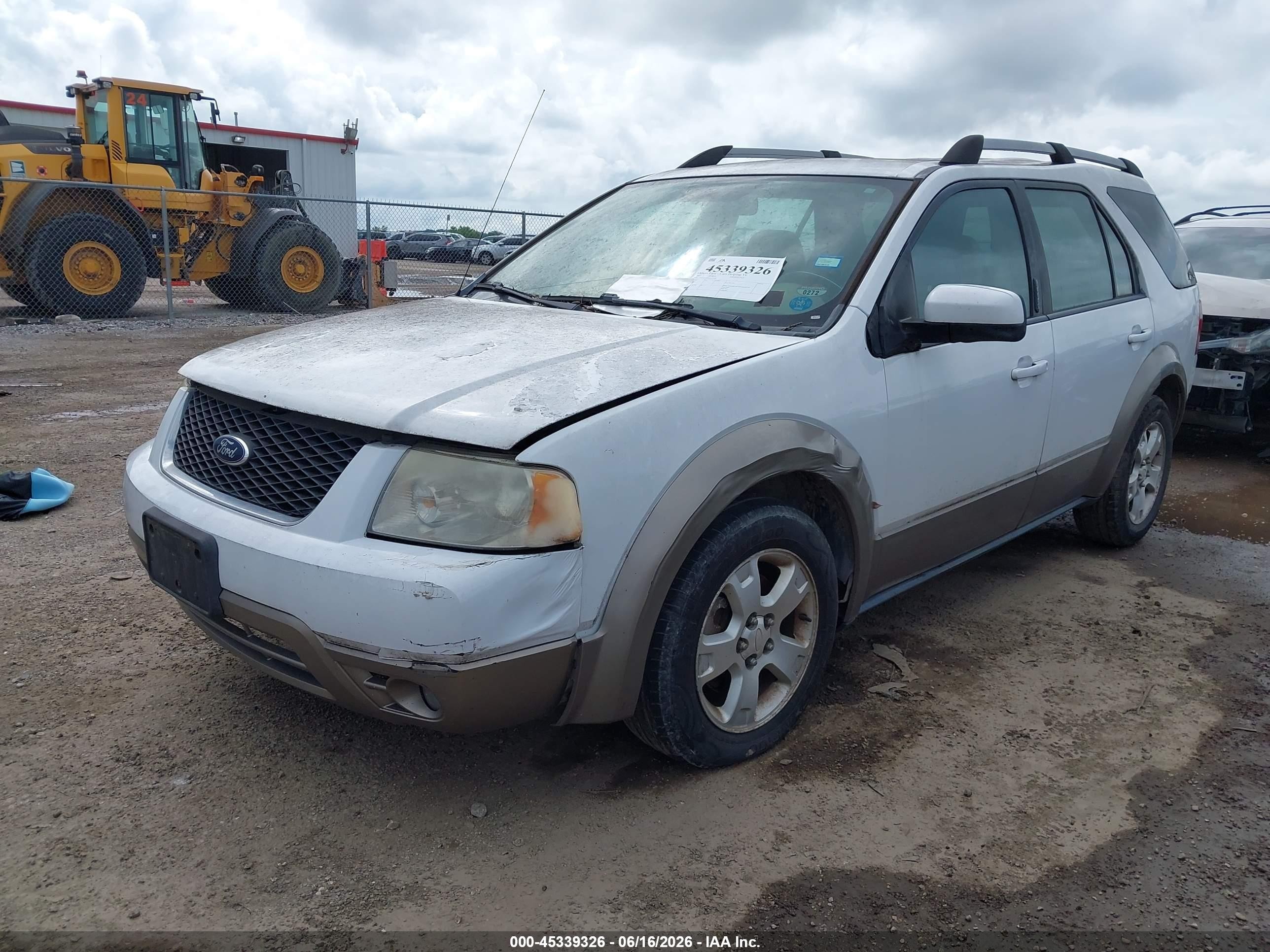 2007 Ford Freestyle Sel White vin: 1FMDK02157GA35745