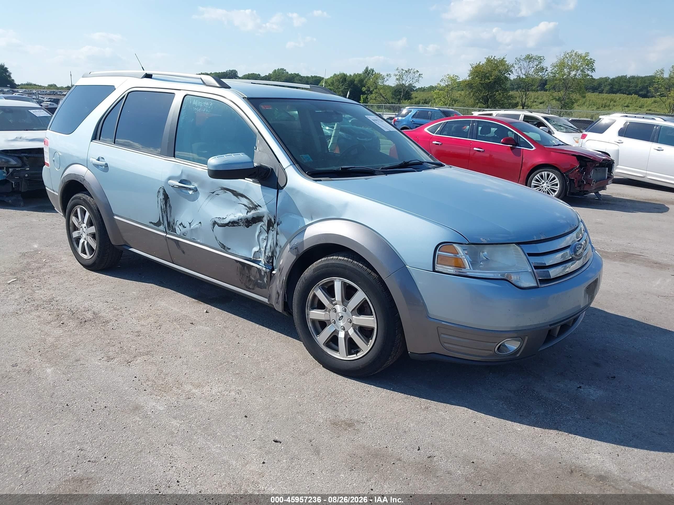 2008 Ford Taurus X Sel Blue vin: 1FMDK02W08GA13116