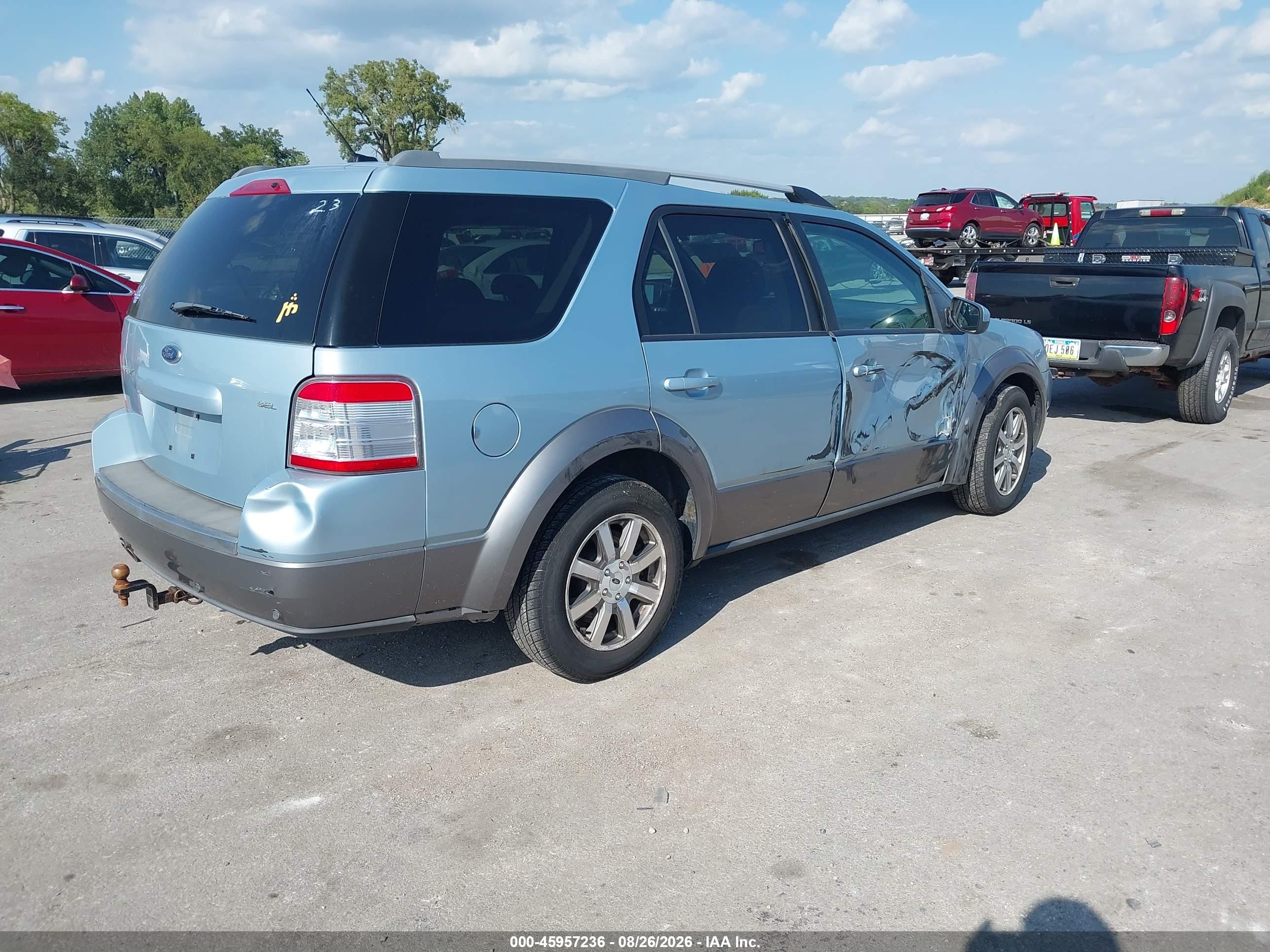 2008 Ford Taurus X Sel Blue vin: 1FMDK02W08GA13116