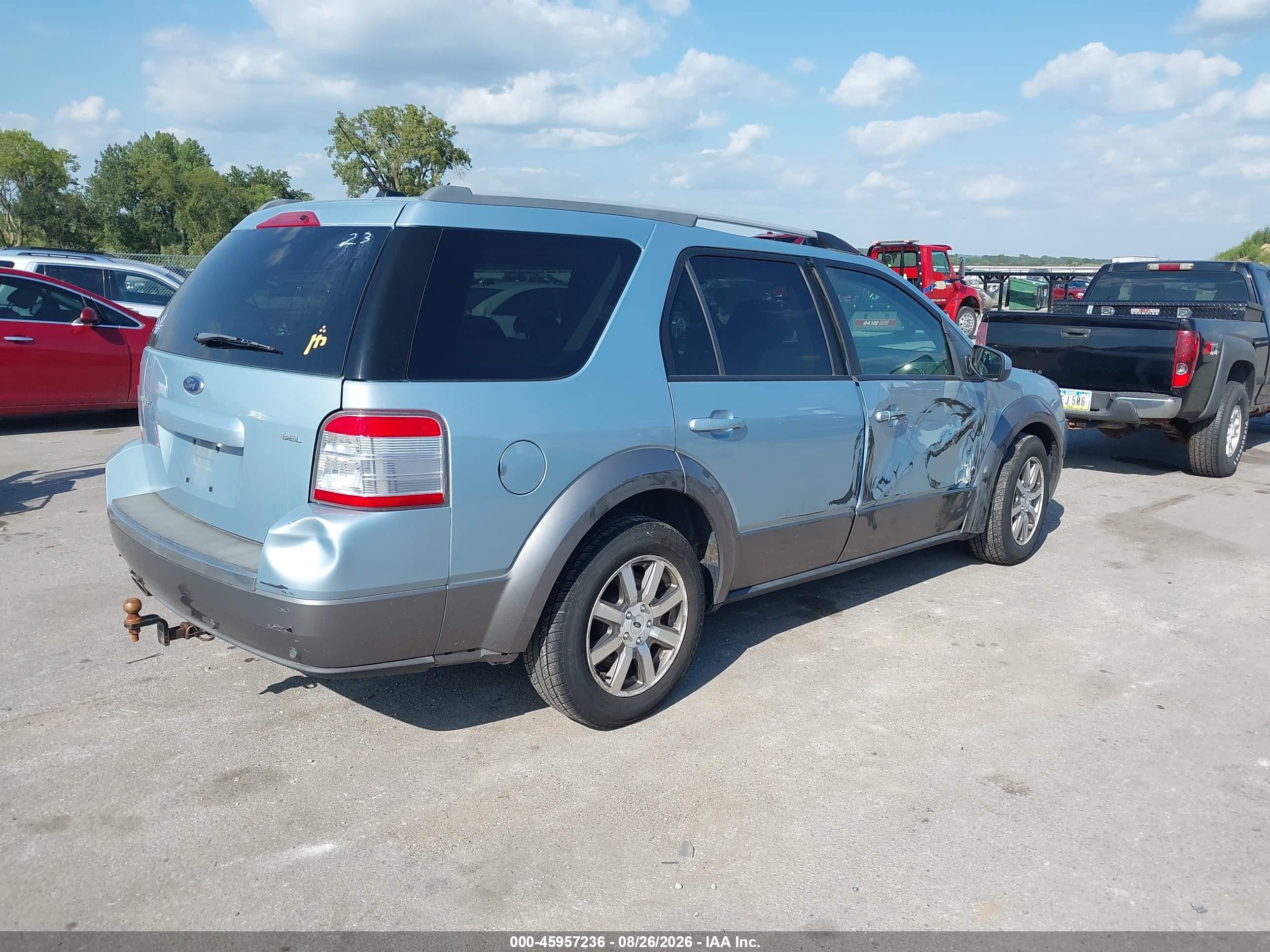 2008 Ford Taurus X Sel Blue vin: 1FMDK02W08GA13116