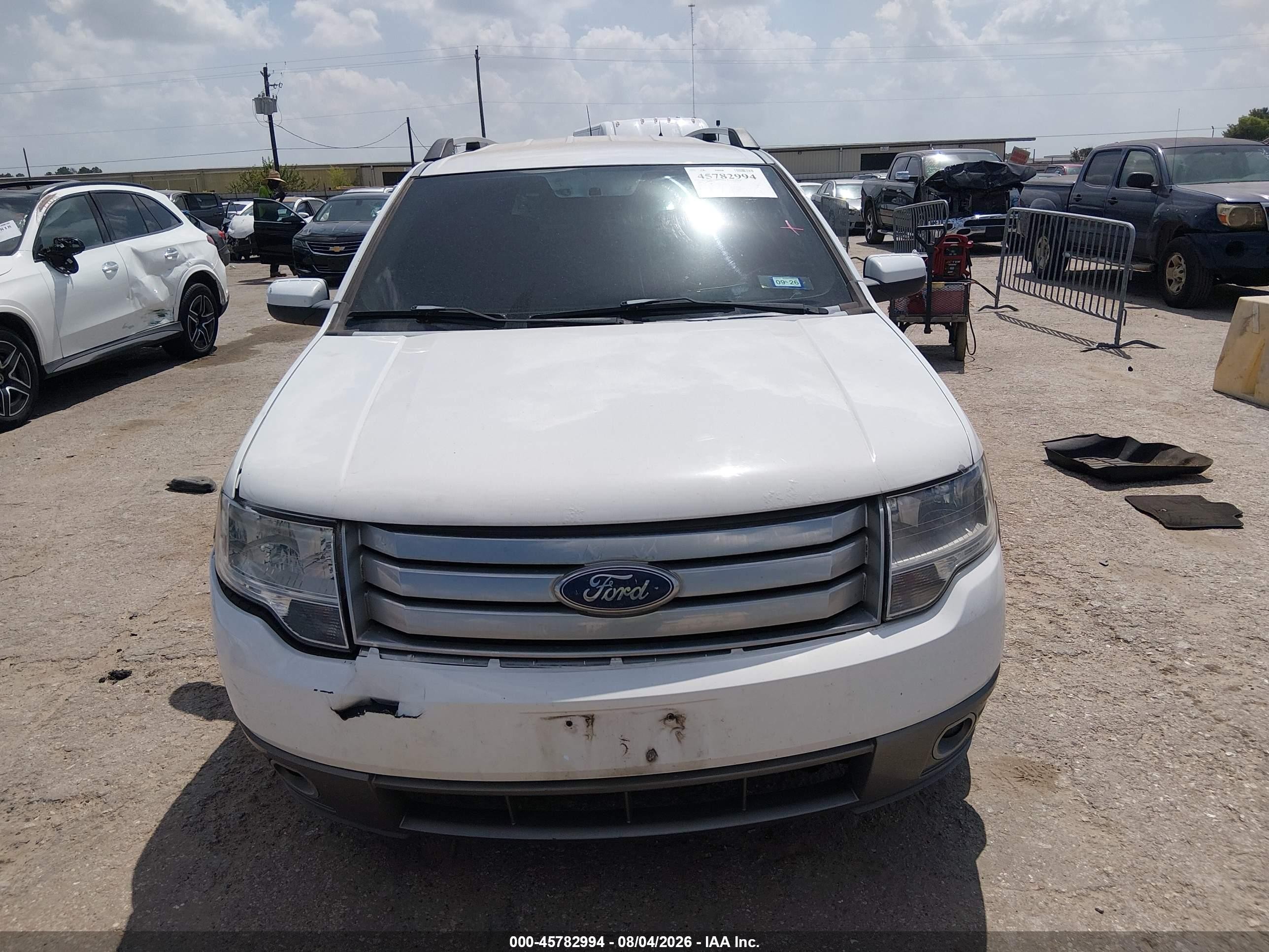 2008 Ford Taurus X Sel White vin: 1FMDK02W08GA32300