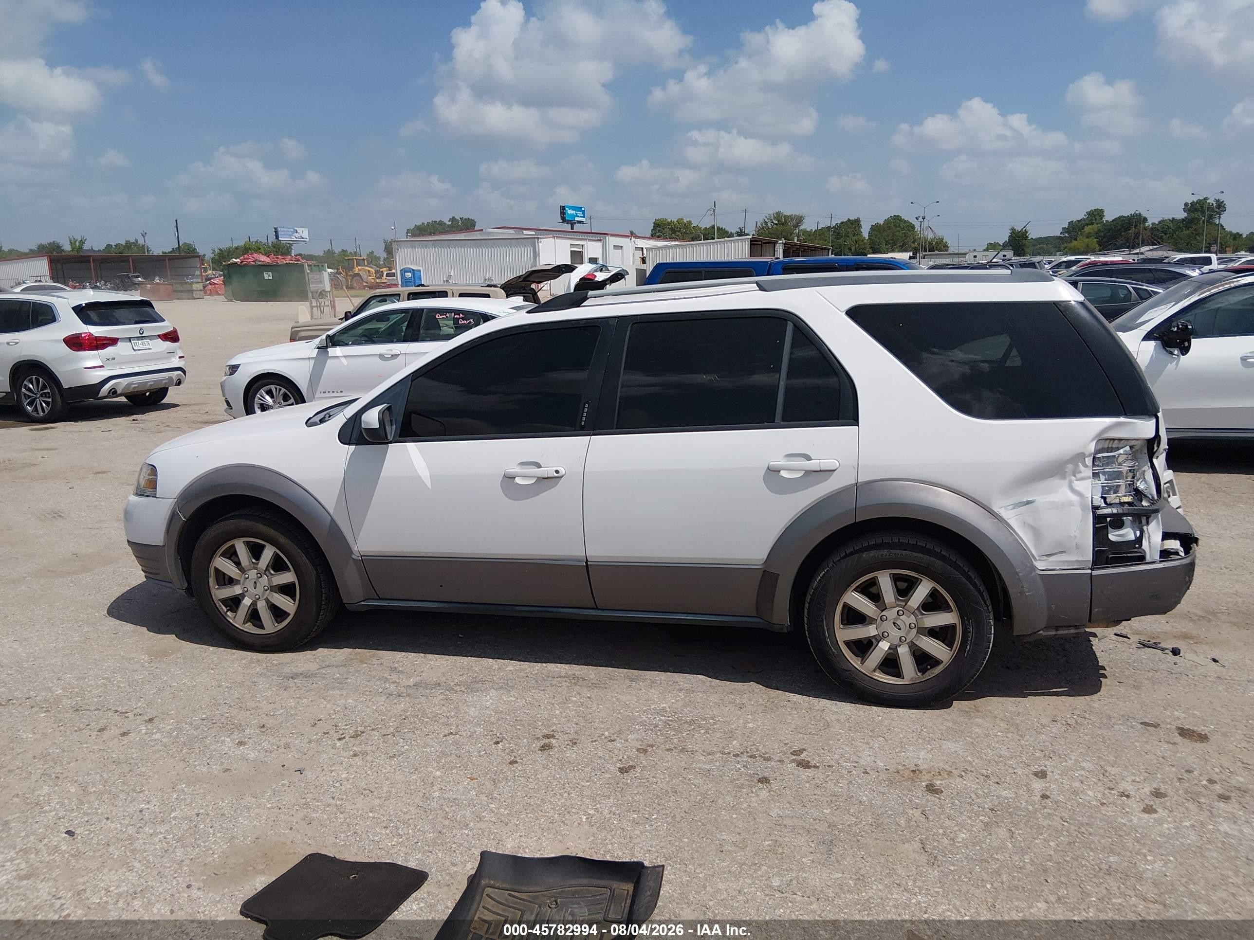 2008 Ford Taurus X Sel White vin: 1FMDK02W08GA32300