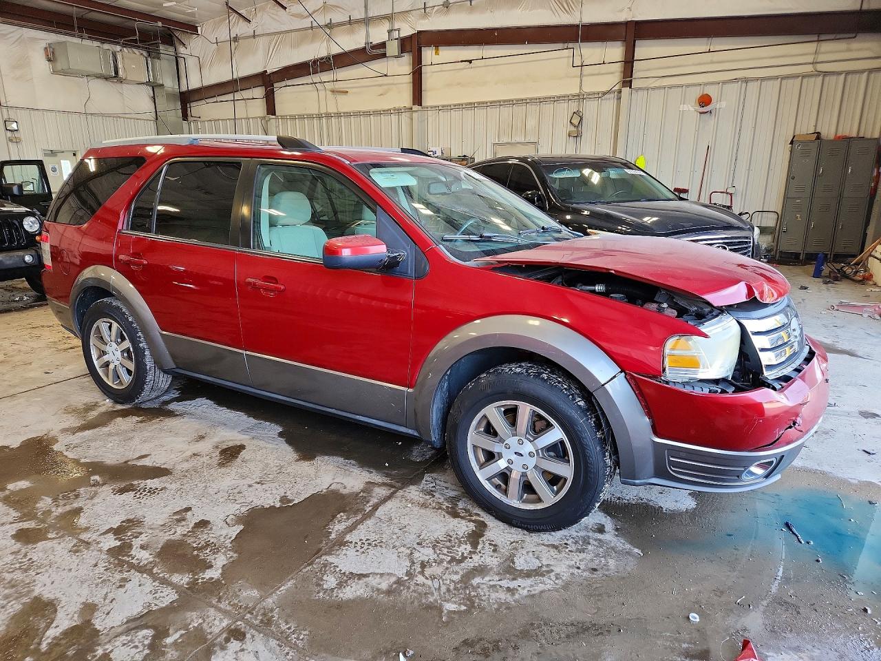 2009 Ford Taurus X Sel Red vin: 1FMDK02W09GA03722