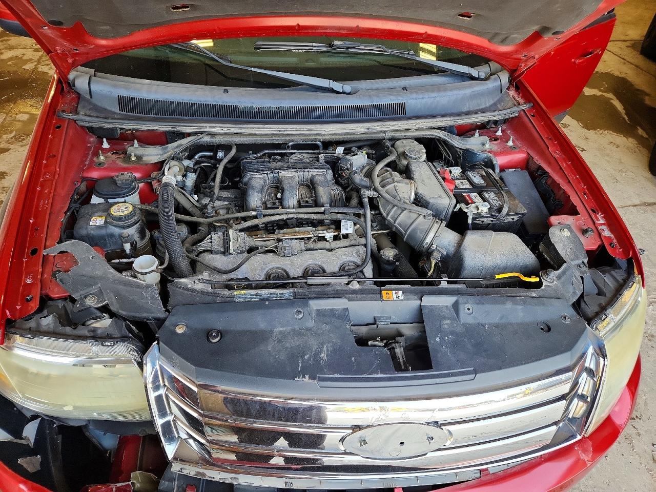2009 Ford Taurus X Sel Red vin: 1FMDK02W09GA03722
