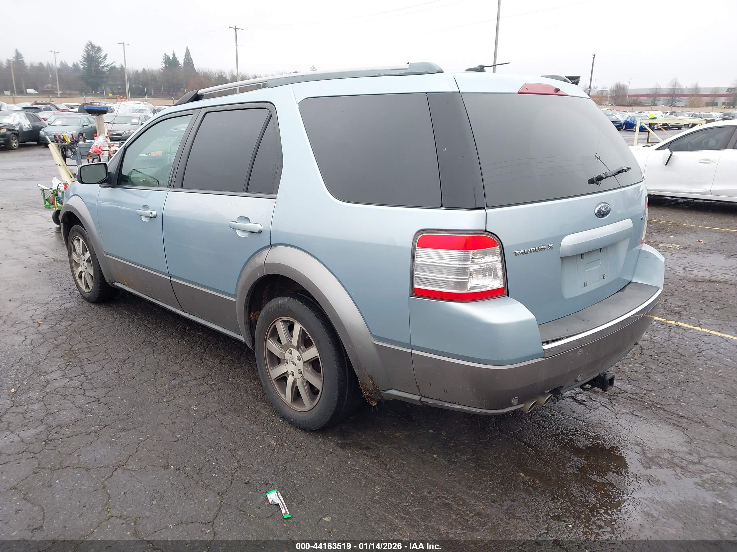 2009 Ford Taurus X Sel Blue vin: 1FMDK02W29GA04046