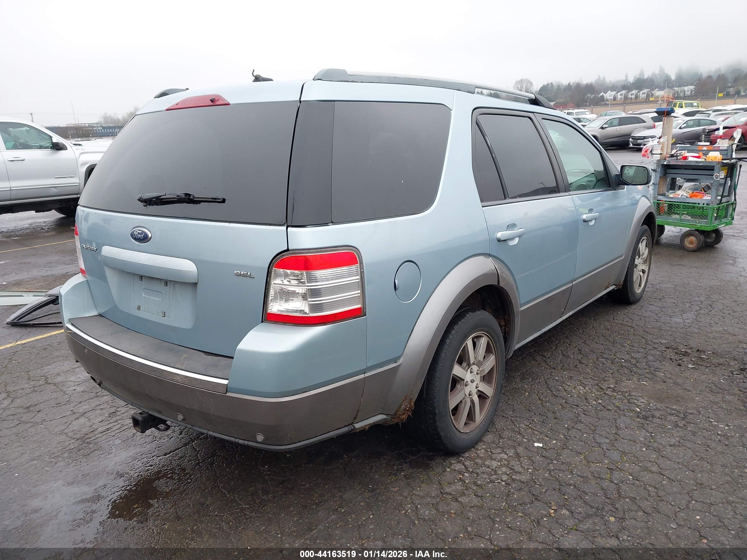 2009 Ford Taurus X Sel Blue vin: 1FMDK02W29GA04046