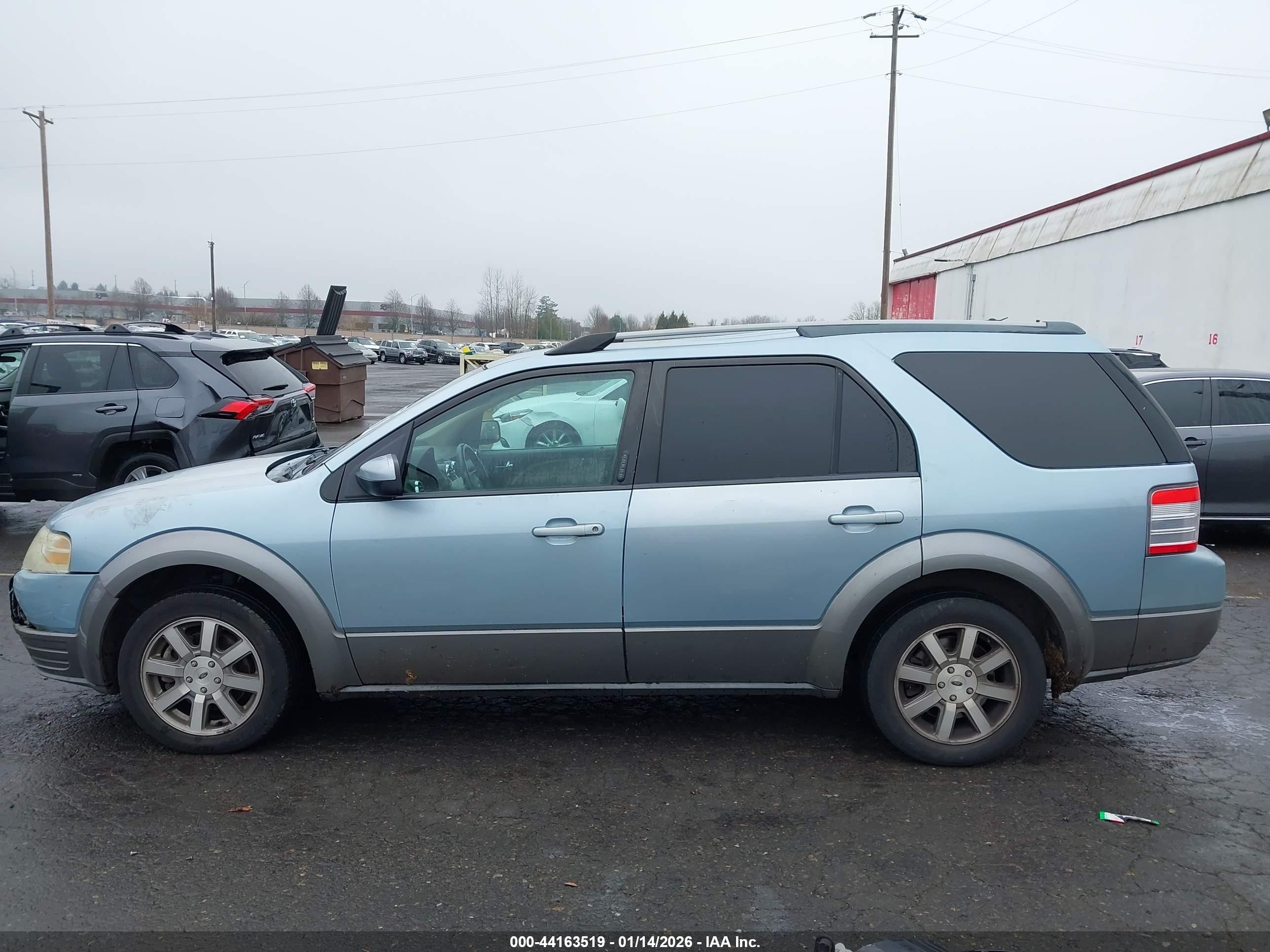 2009 Ford Taurus X Sel Blue vin: 1FMDK02W29GA04046